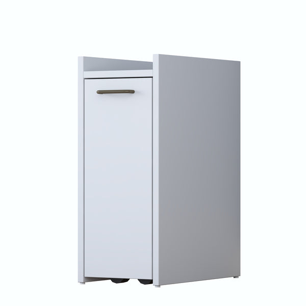 Rani KC108 Banyo Dolabı Tekerlekli Raflı Çekmeceli Çok Amaçlı Dolap Beyaz