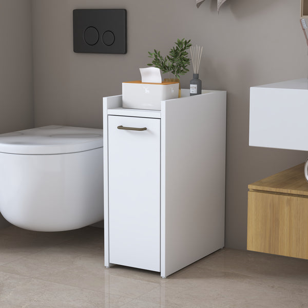 Rani KC108 Banyo Dolabı Tekerlekli Raflı Çekmeceli Çok Amaçlı Dolap Beyaz