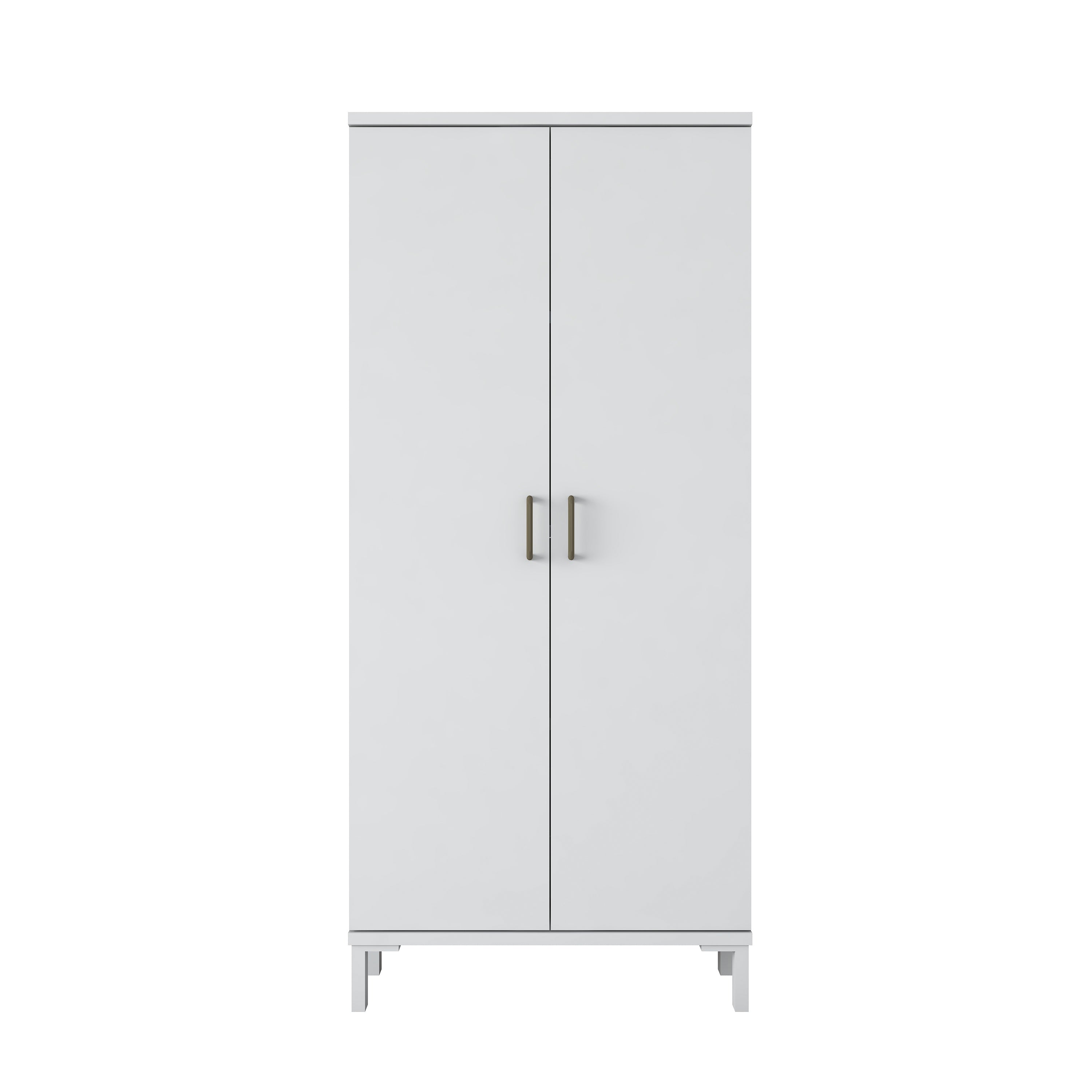 Rani KC114 Banyo Dolabı 2 Kapaklı 3 Raflı Çok Amaçlı Dolap Beyaz