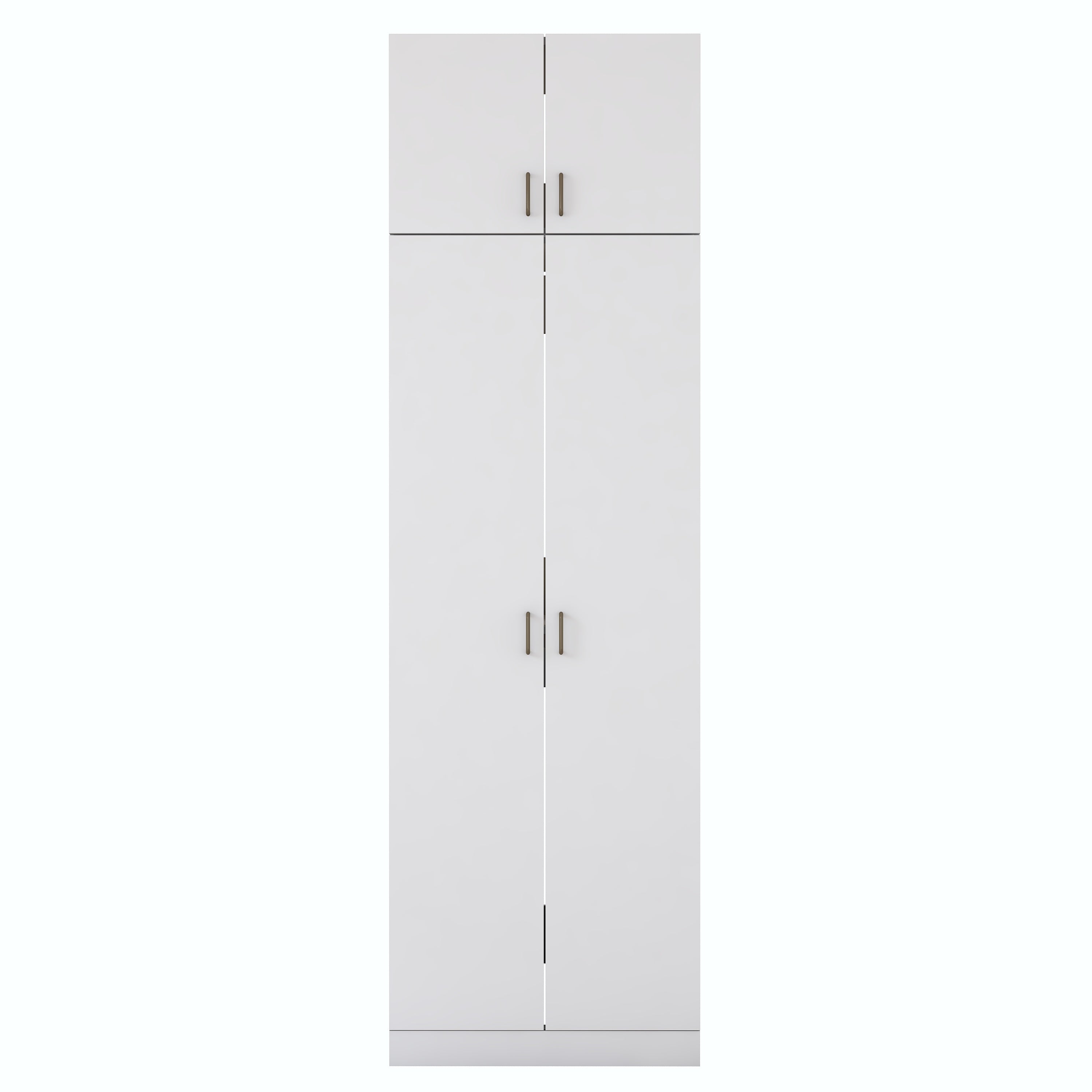 Rani KD144 Çamaşır Ve Kurutma Makinesi Dolabı Çekmeceli Raflı Banyo Dolabı Beyaz