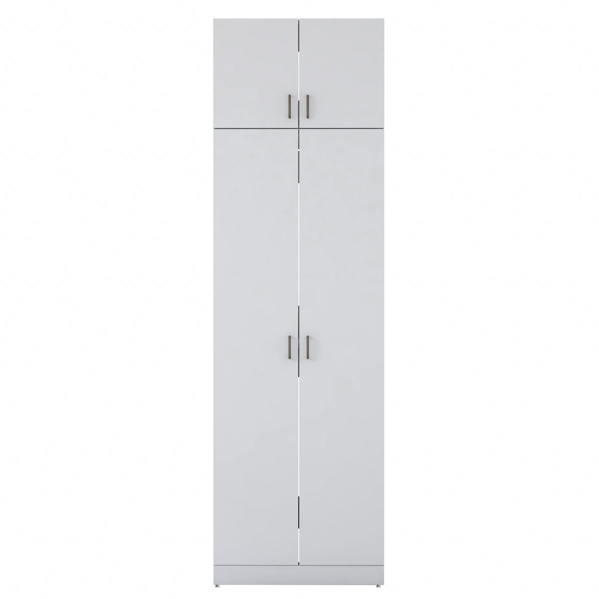 Rani KD144 Çamaşır Ve Kurutma Makinesi Dolabı 4 Kapaklı Çekmeceli Raflı Banyo Dolabı Beyaz