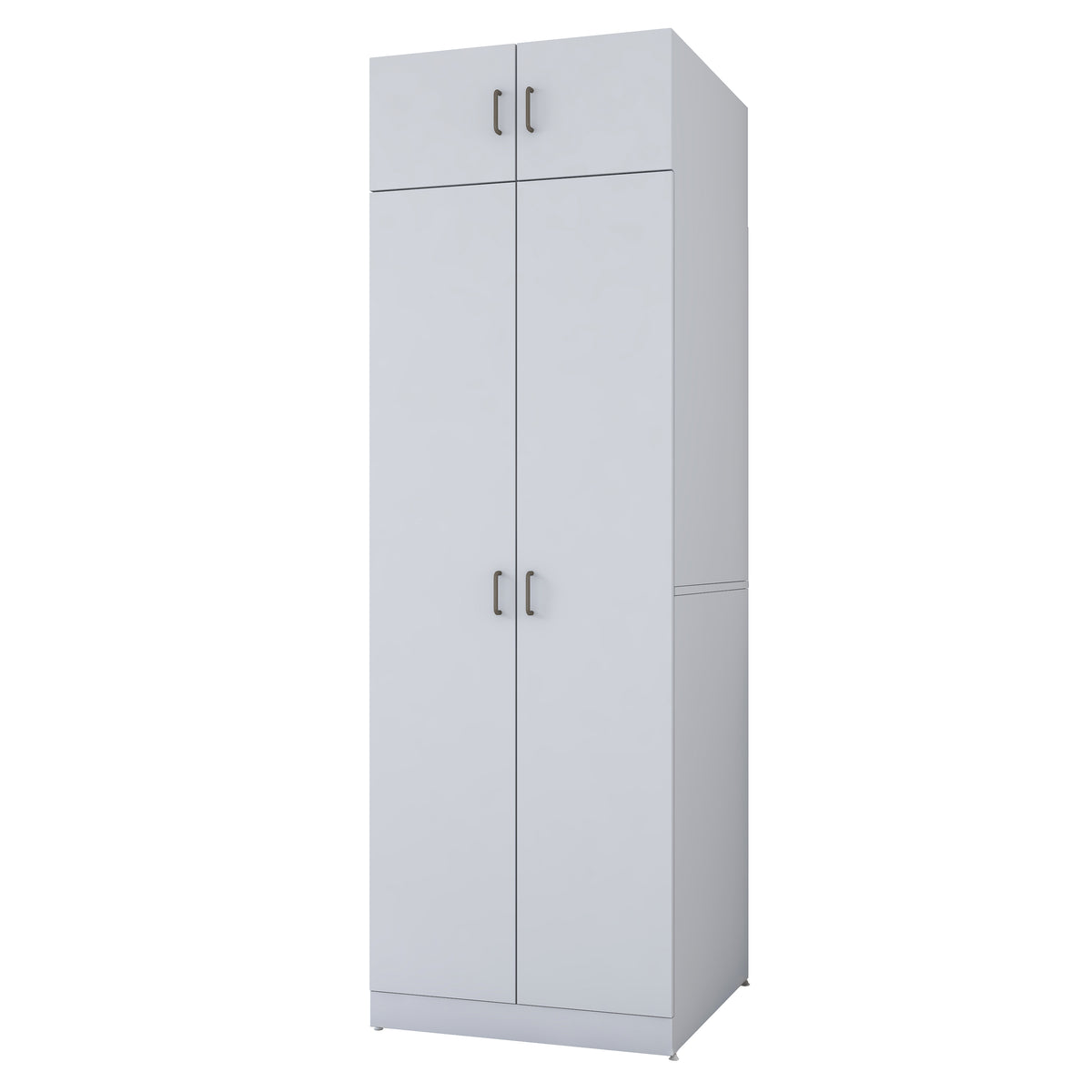 Rani KD141 Çamaşır Ve Kurutma Makinesi Dolabı 2 Kapaklı Çekmeceli Raflı Banyo Dolabı Beyaz