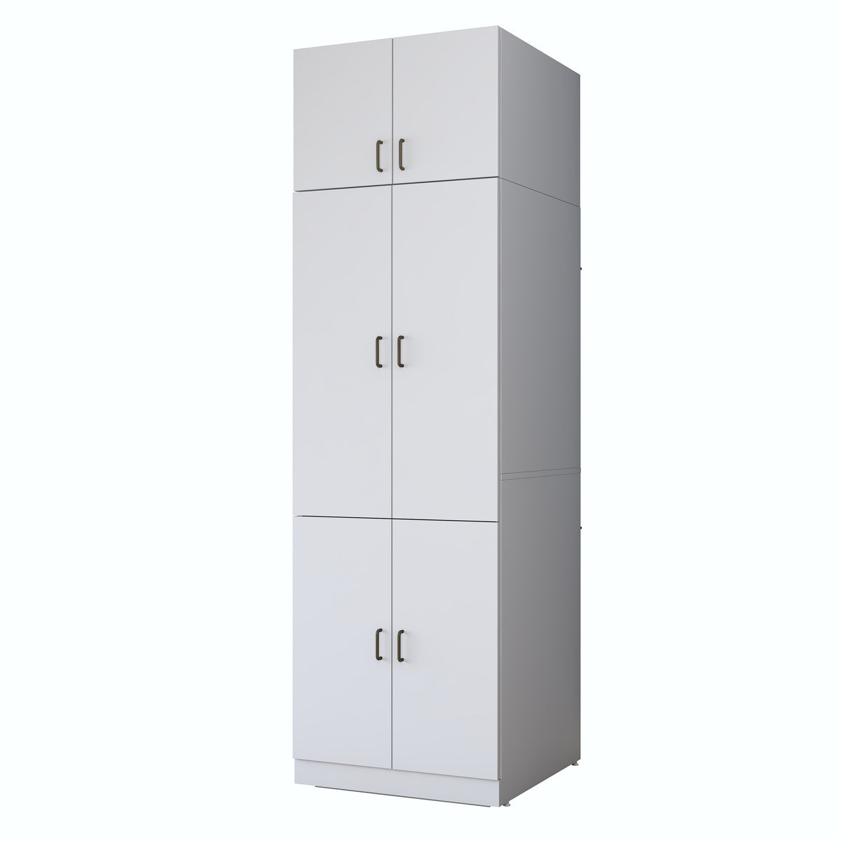 Rani KD145 Çamaşır Ve Kurutma Makinesi Dolabı 4 Kapaklı Çekmeceli Banyo Dolabı Beyaz