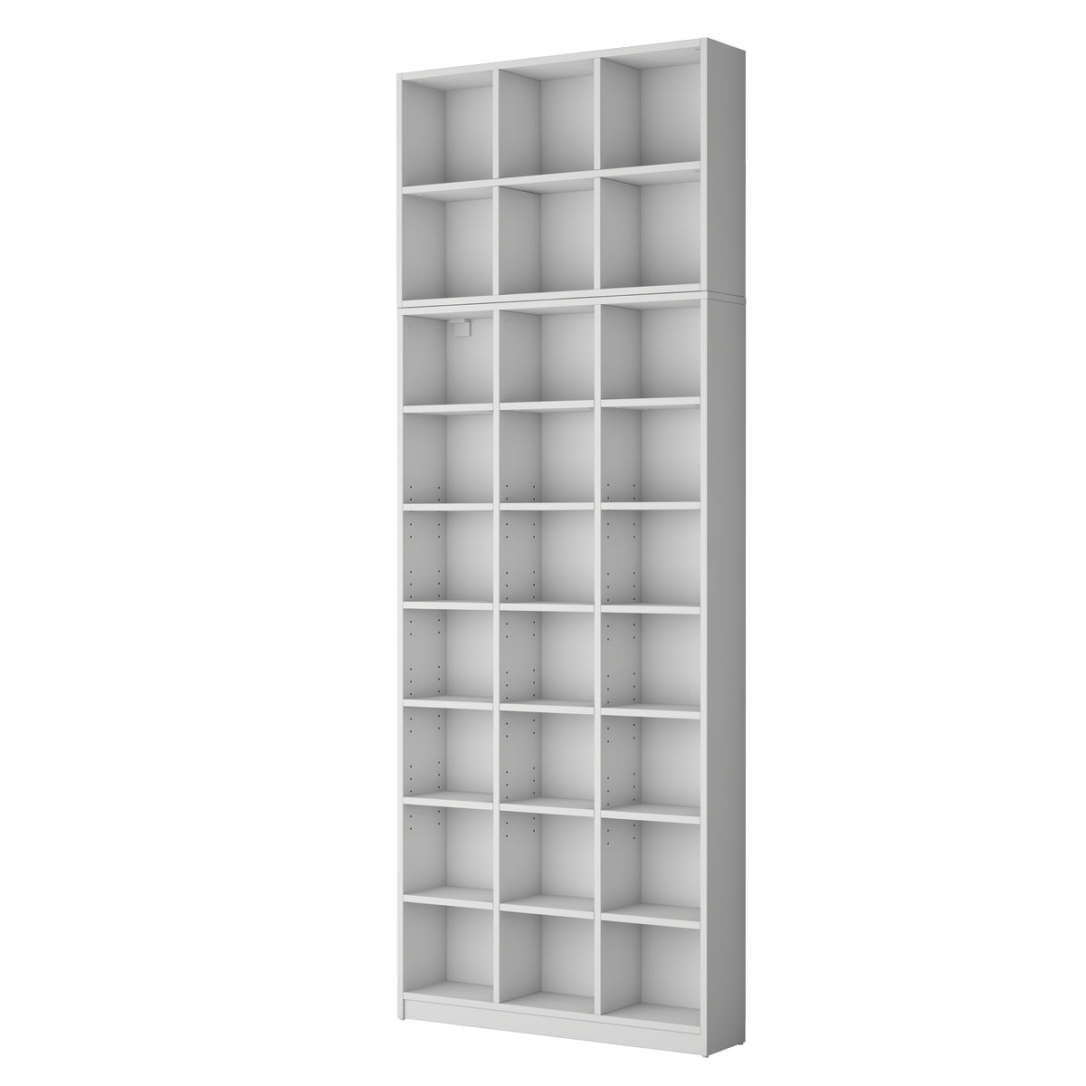 Rani HC151 Kitaplık 24 Raflı Çalışma Odası Kütüphane Modern Duvar Rafı Beyaz
