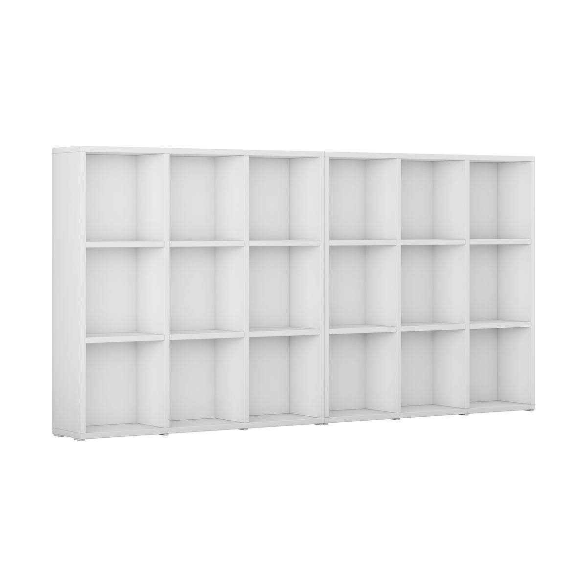 Rani HC148 Kitaplık 12 Raflı Çalışma Odası Kütüphane Modern Duvar Rafı Beyaz