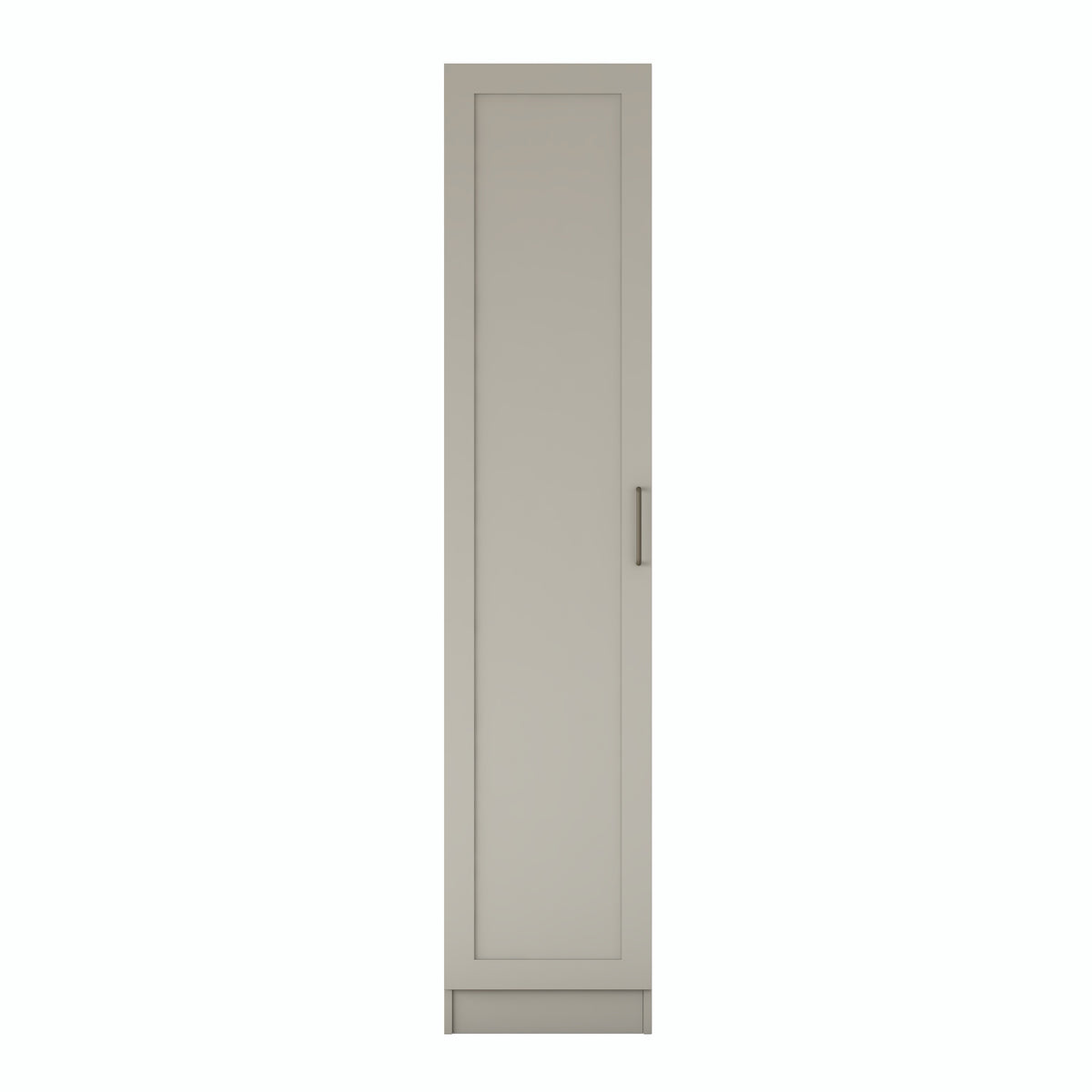 Rani BA428 Membran Kapaklı Gardırop Tek Kapaklı Raflı 2 Askılı Elbise Dolabı Kumtaşı