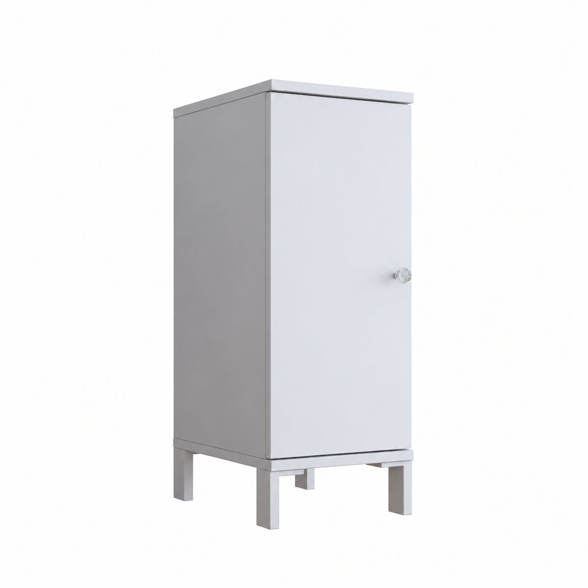 Rani BJ250 Raflı Makyaj & Tuvalet Masası Kapaklı Yan Dolap Beyaz