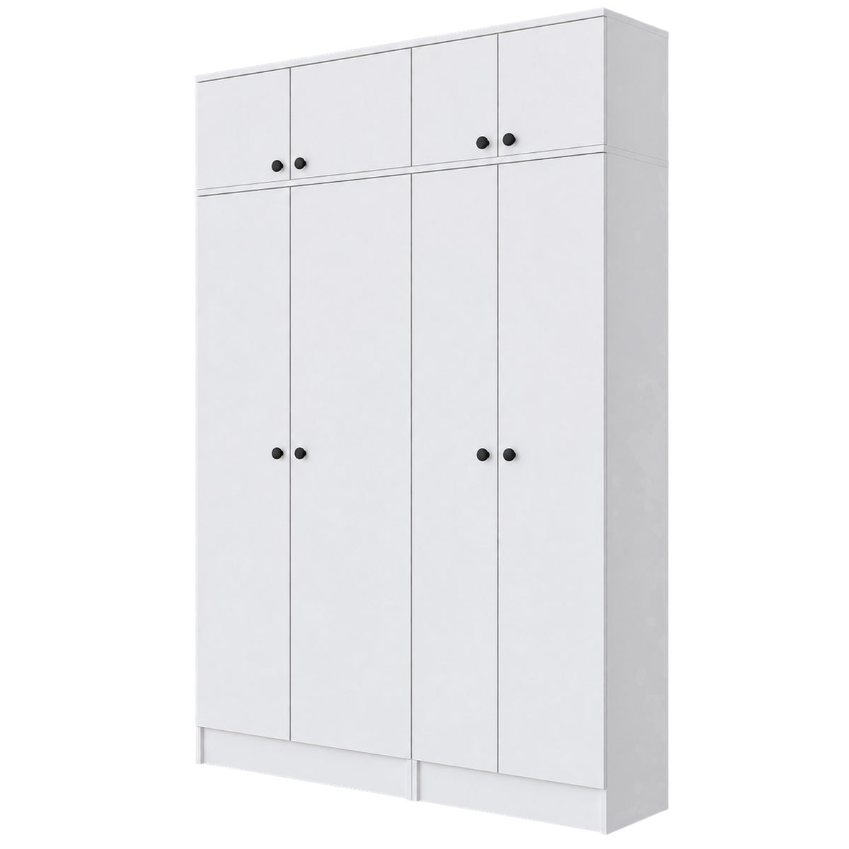 Rani EA168 Modern Portmanto 8 Kapaklı Raflı Askılı Ayakkabılık Vestiyer Beyaz