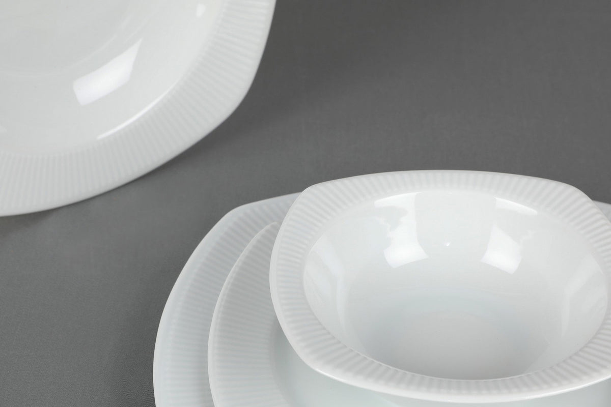 Rani Home Yemek Takımı (24 Parça) Kütahya Porselen Beyaz HE-6821