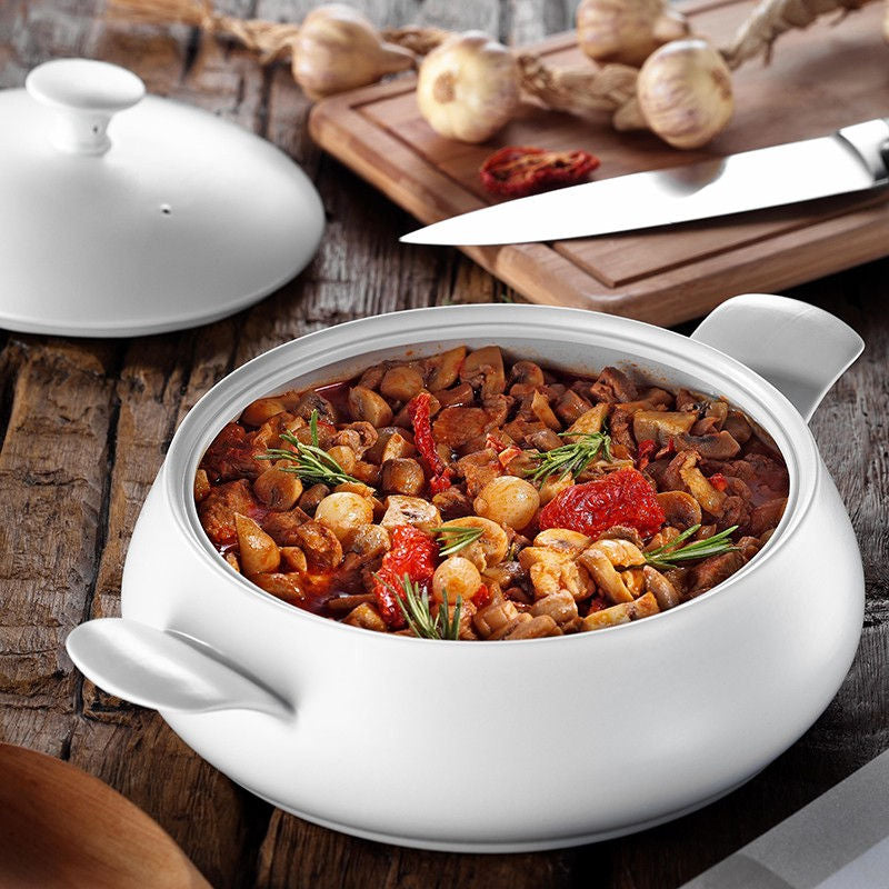 Rani Home Porselen Tencere Beyaz GA-6819