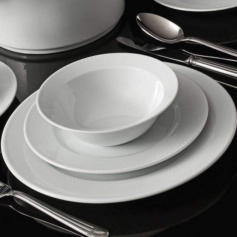 Rani Home Yemek Takımı (24 Parça) Kütahya Porselen Beyaz HE-6823