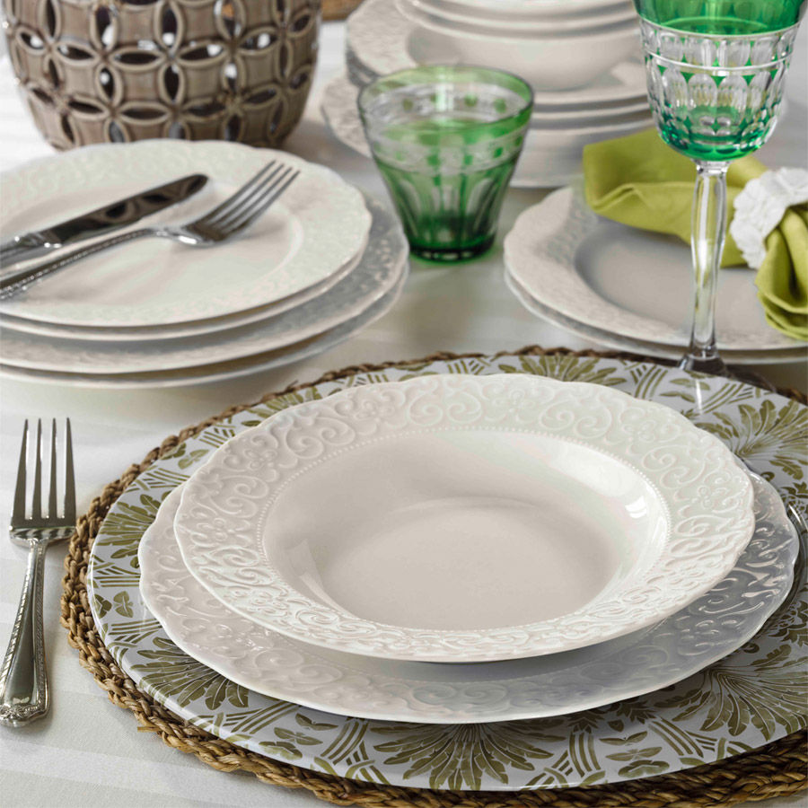 Rani Home Yemek Takımı (24 Parça) Kütahya Porselen Beyaz HE-6826