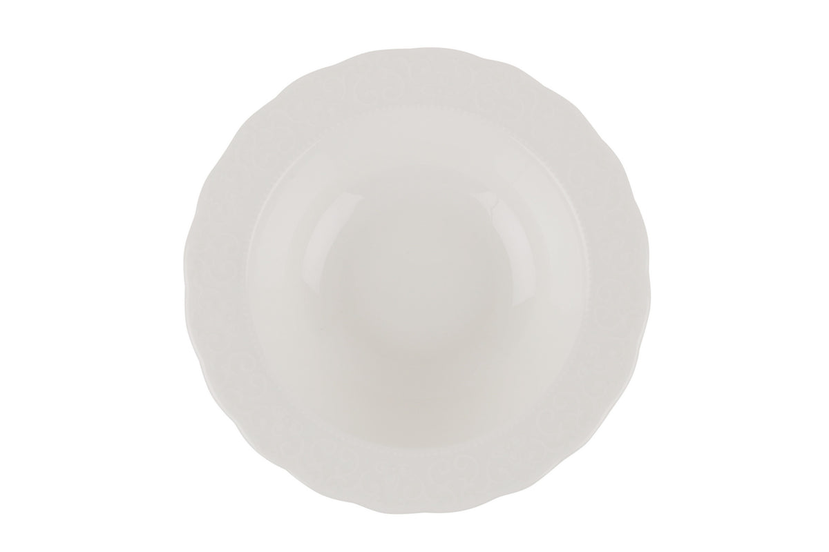 Rani Home Yemek Takımı (24 Parça) Kütahya Porselen Beyaz HE-6826