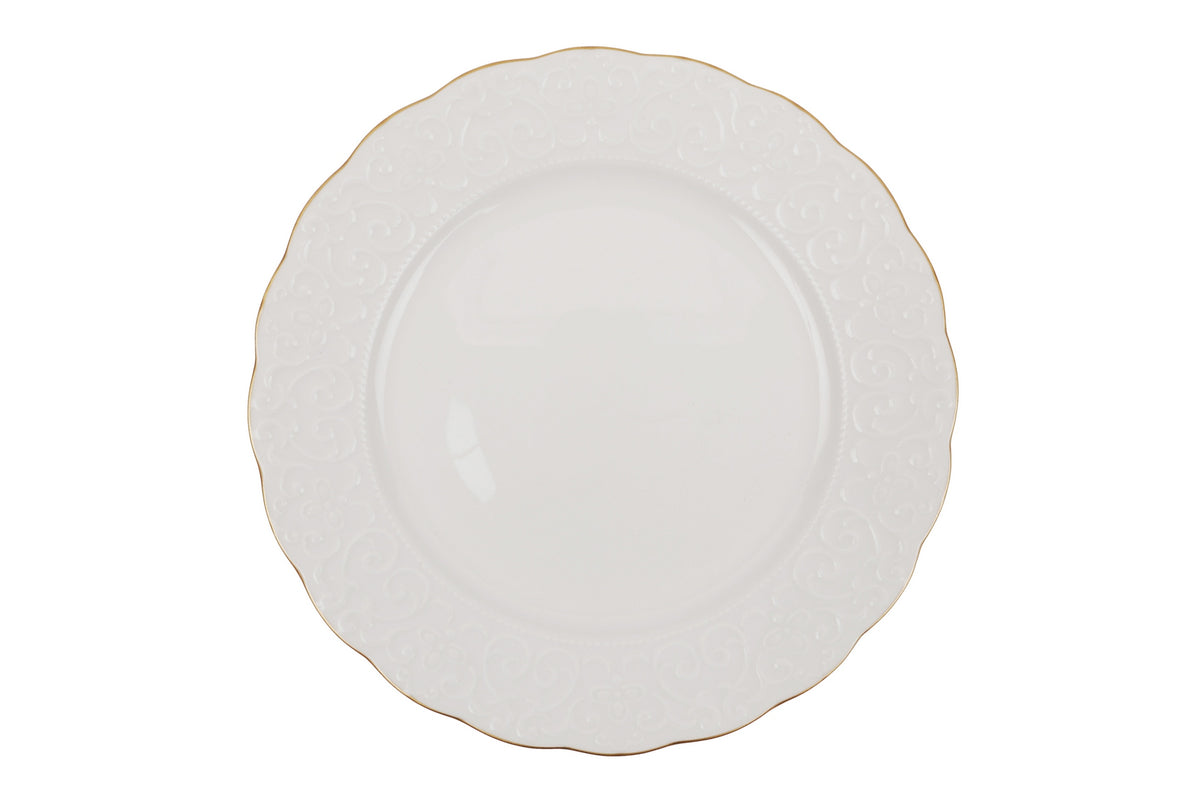 Rani Home Yemek Takımı (24 Parça) Kütahya Porselen Beyaz - Altın HE-6828