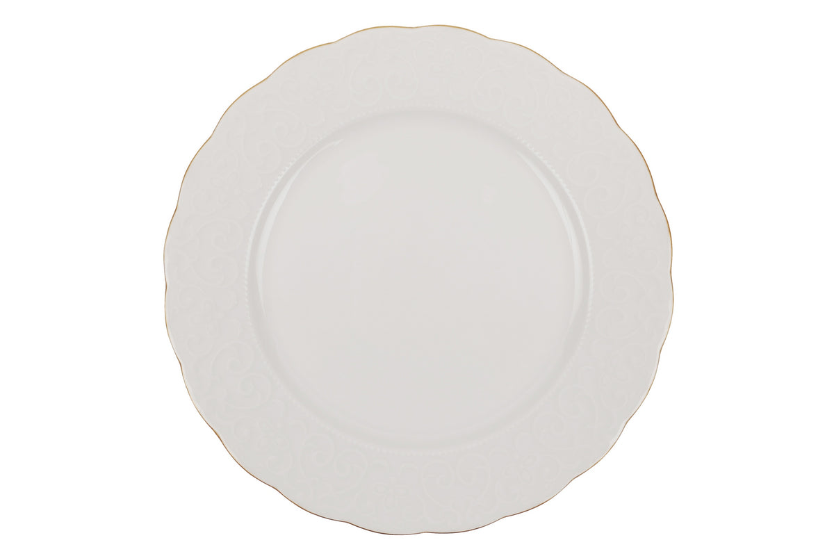 Rani Home Yemek Takımı (24 Parça) Kütahya Porselen Beyaz - Altın HE-6828
