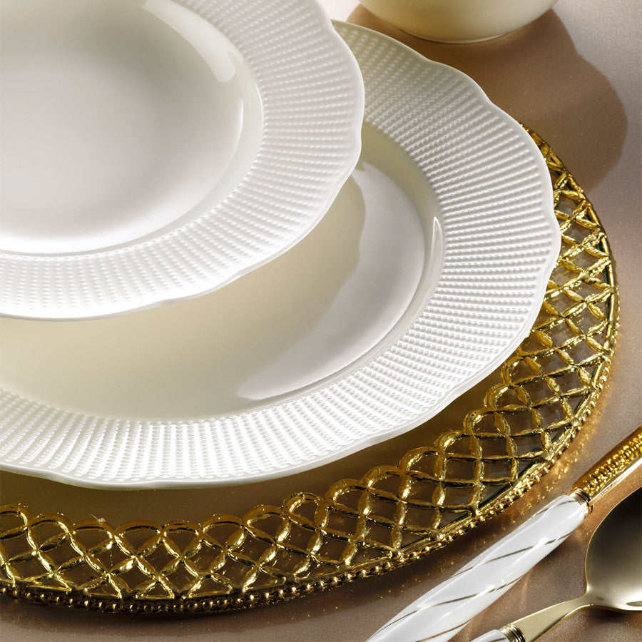 Rani Home Yemek Takımı (24 Parça) Kütahya Porselen Beyaz HE-6830