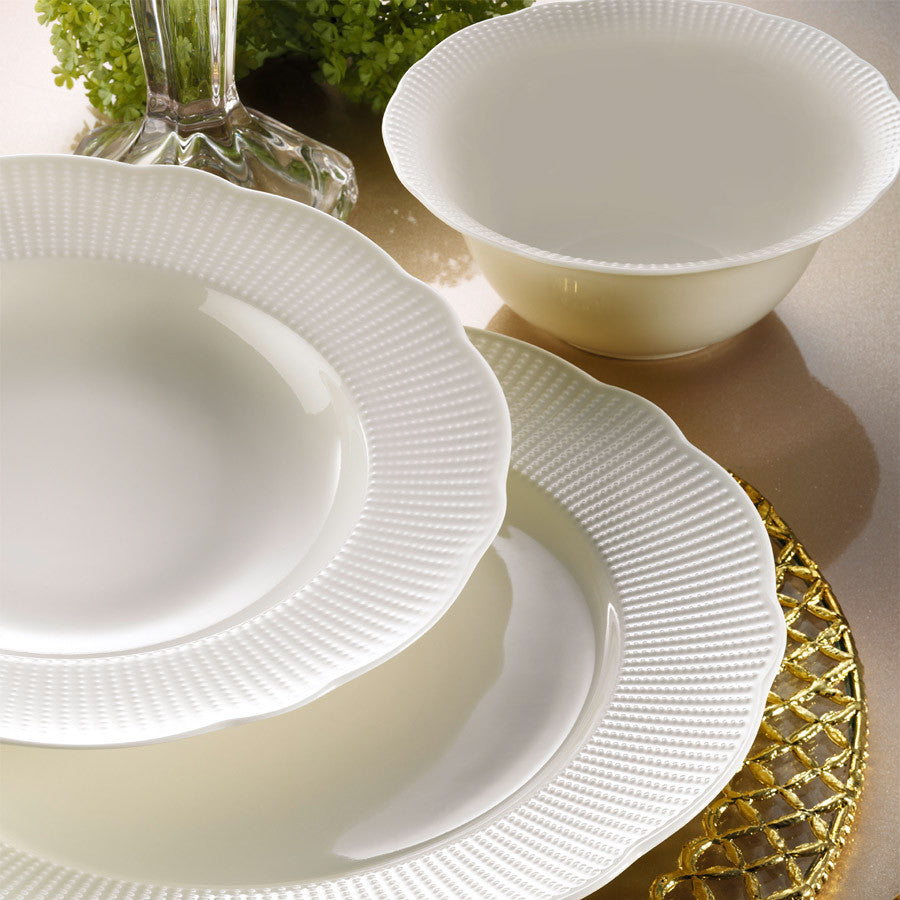 Rani Home Yemek Takımı (24 Parça) Kütahya Porselen Beyaz HE-6830