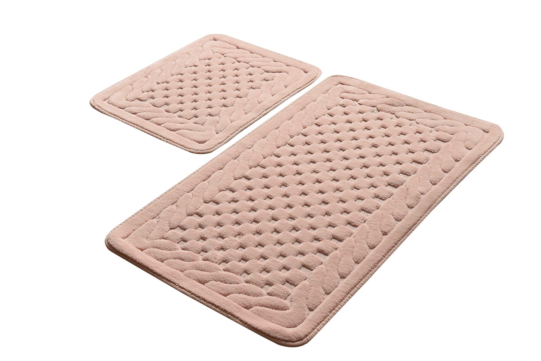 Rani Home Banyo Paspası Seti  Pudra BA-6265