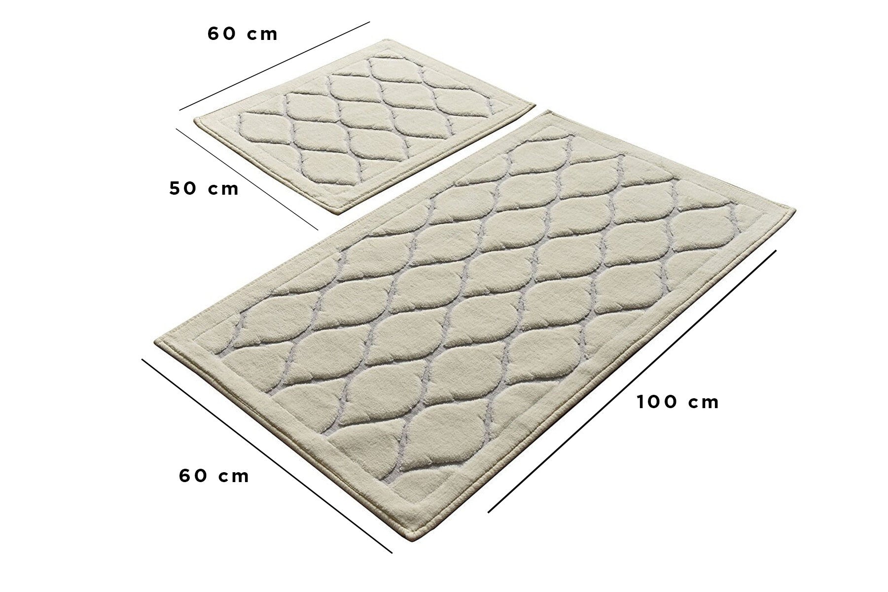 Rani Home Banyo Paspası Seti  Ekru BA-6267