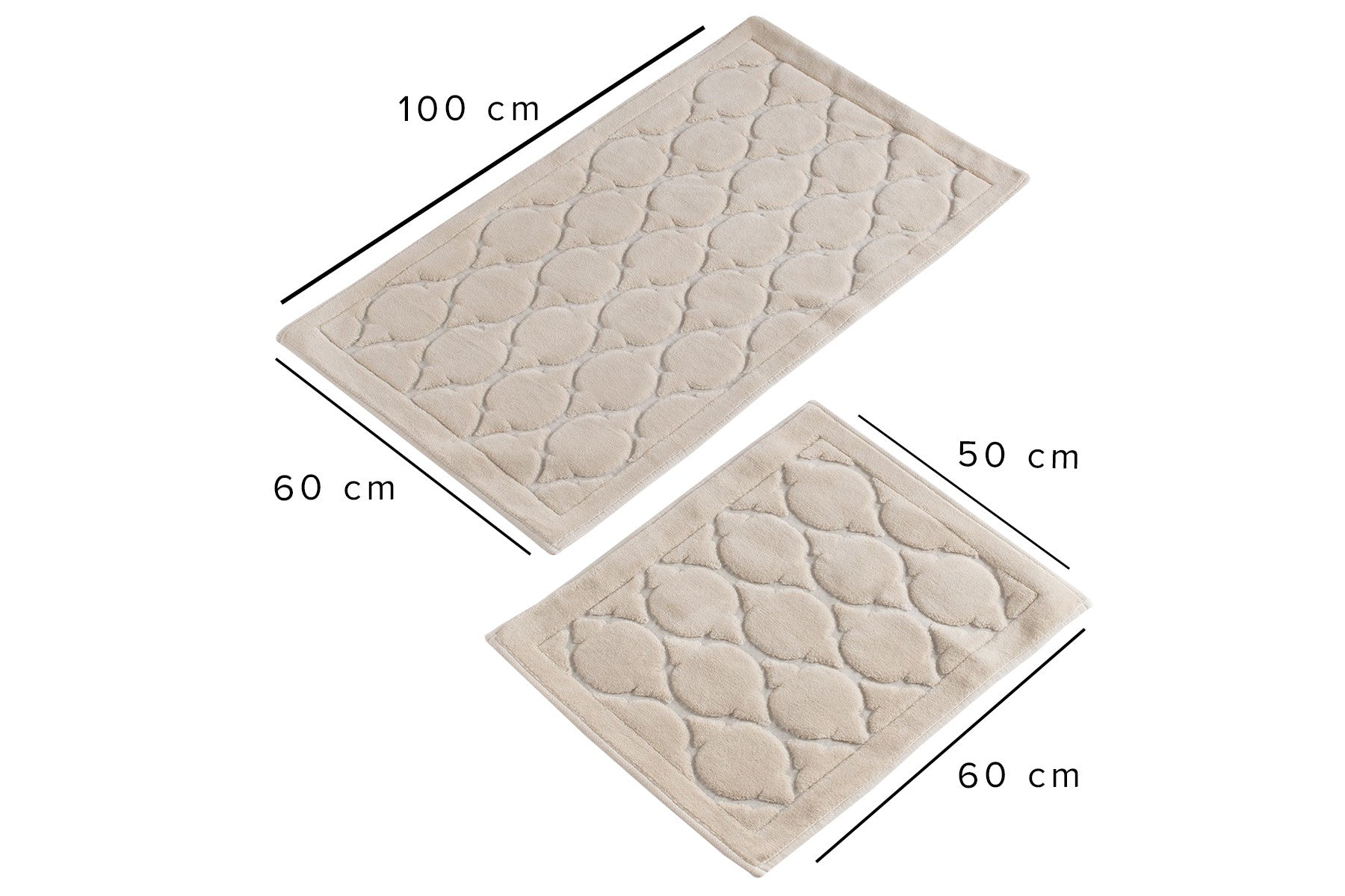 Rani Home Banyo Paspası Seti  Bej BA-6268