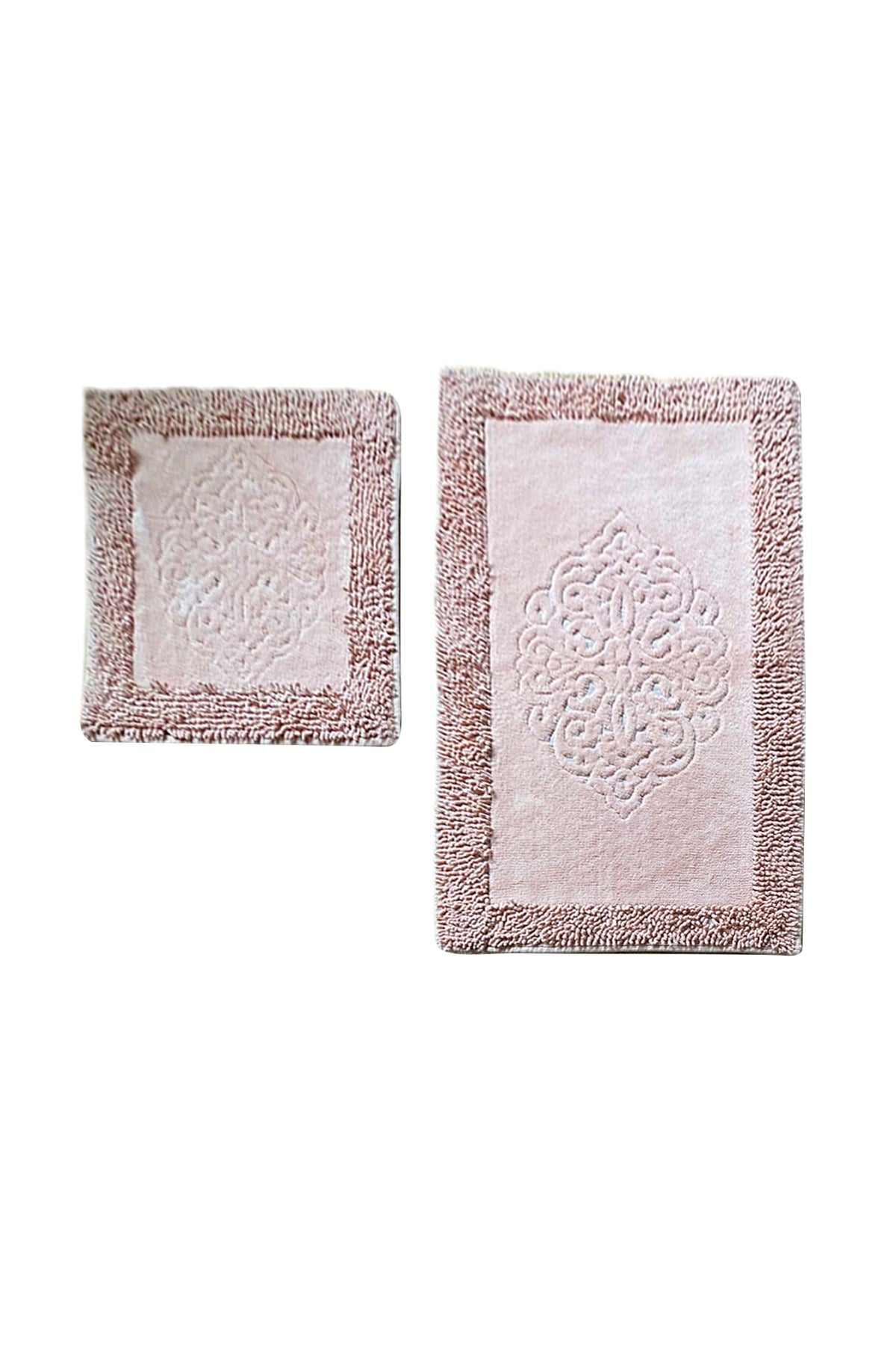 Rani Home Banyo Paspası Seti Pudra Pembe BA-6279