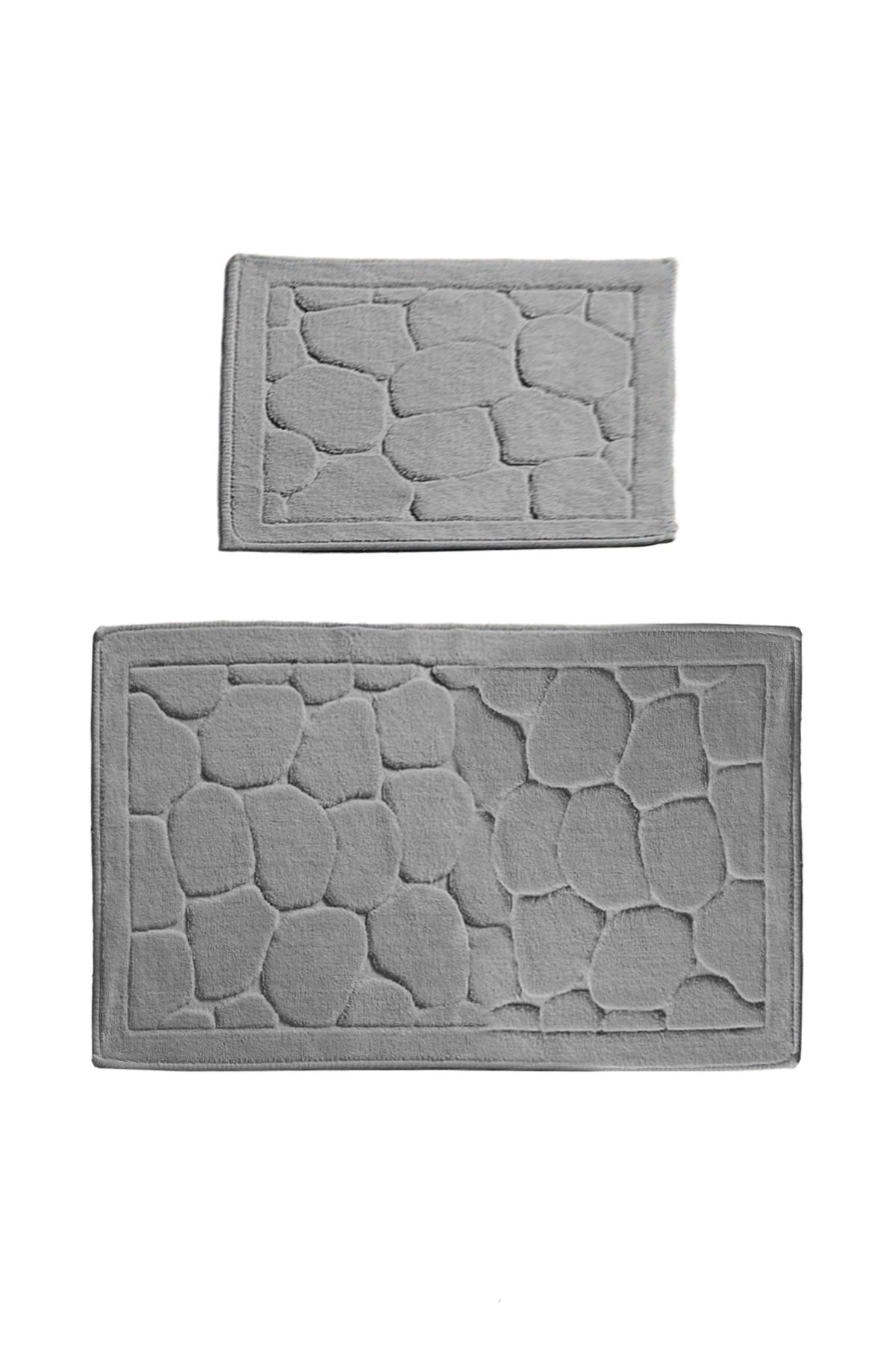 Rani Home Banyo Paspası Seti Gri BA-6286