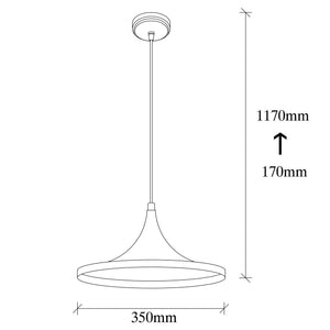 Rani Home Avize Siyah - 
Kırmızı  AA-6028