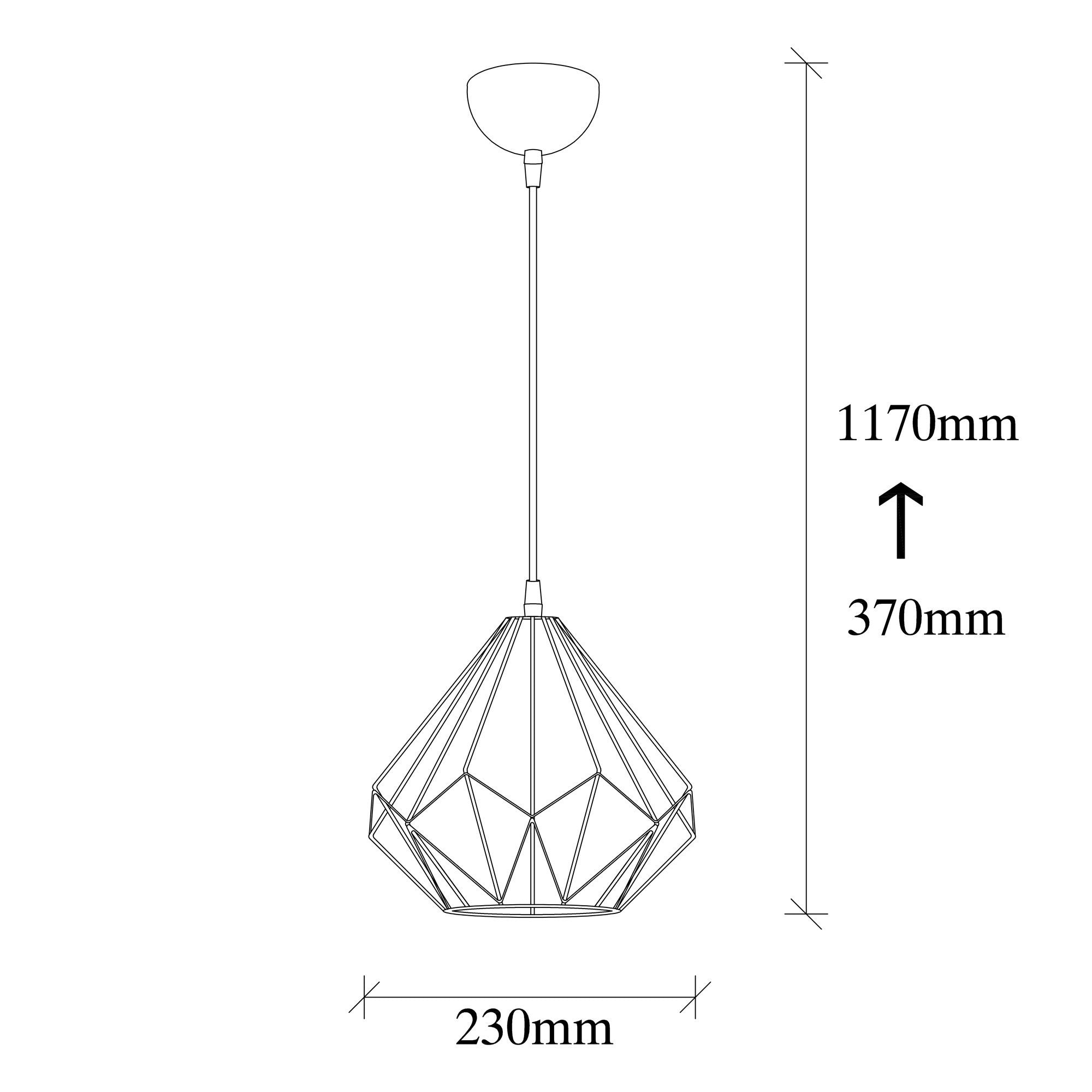 Rani Home Avize Siyah  AA-6104