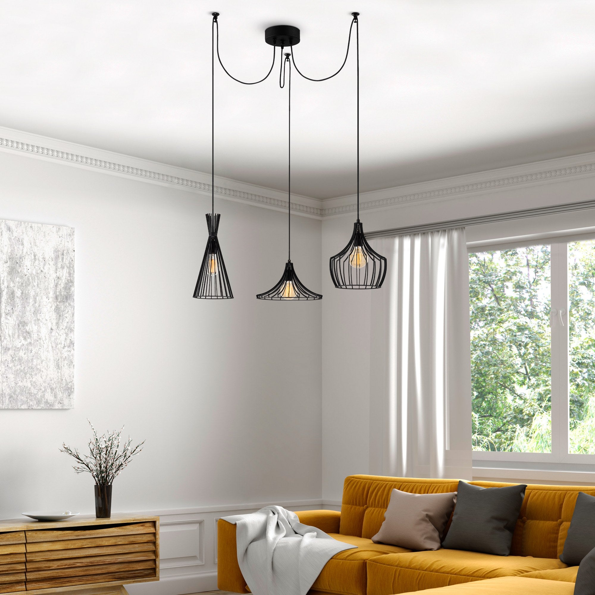 Rani Home Avize Siyah  AA-6081