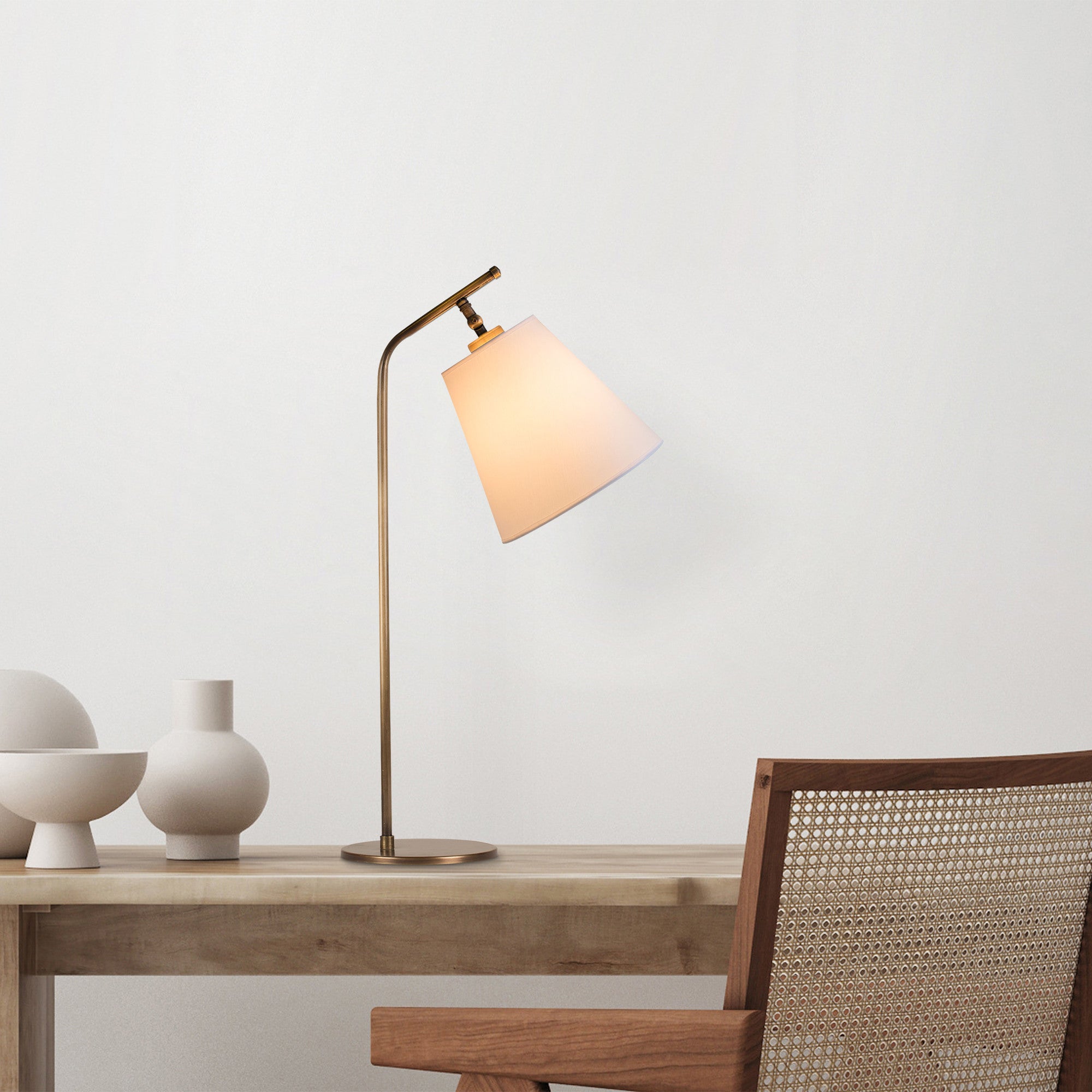 Rani Home Masa Lambası BeyazVintage CA-6069