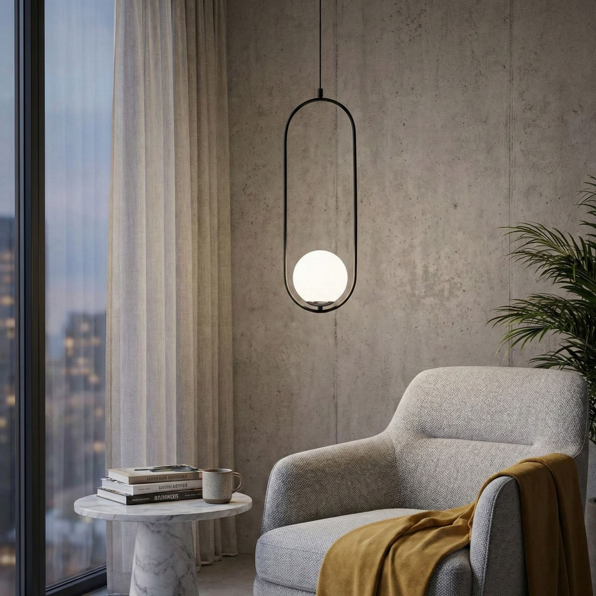 Rani Home Avize Siyah - 
Beyaz  AA-6091
