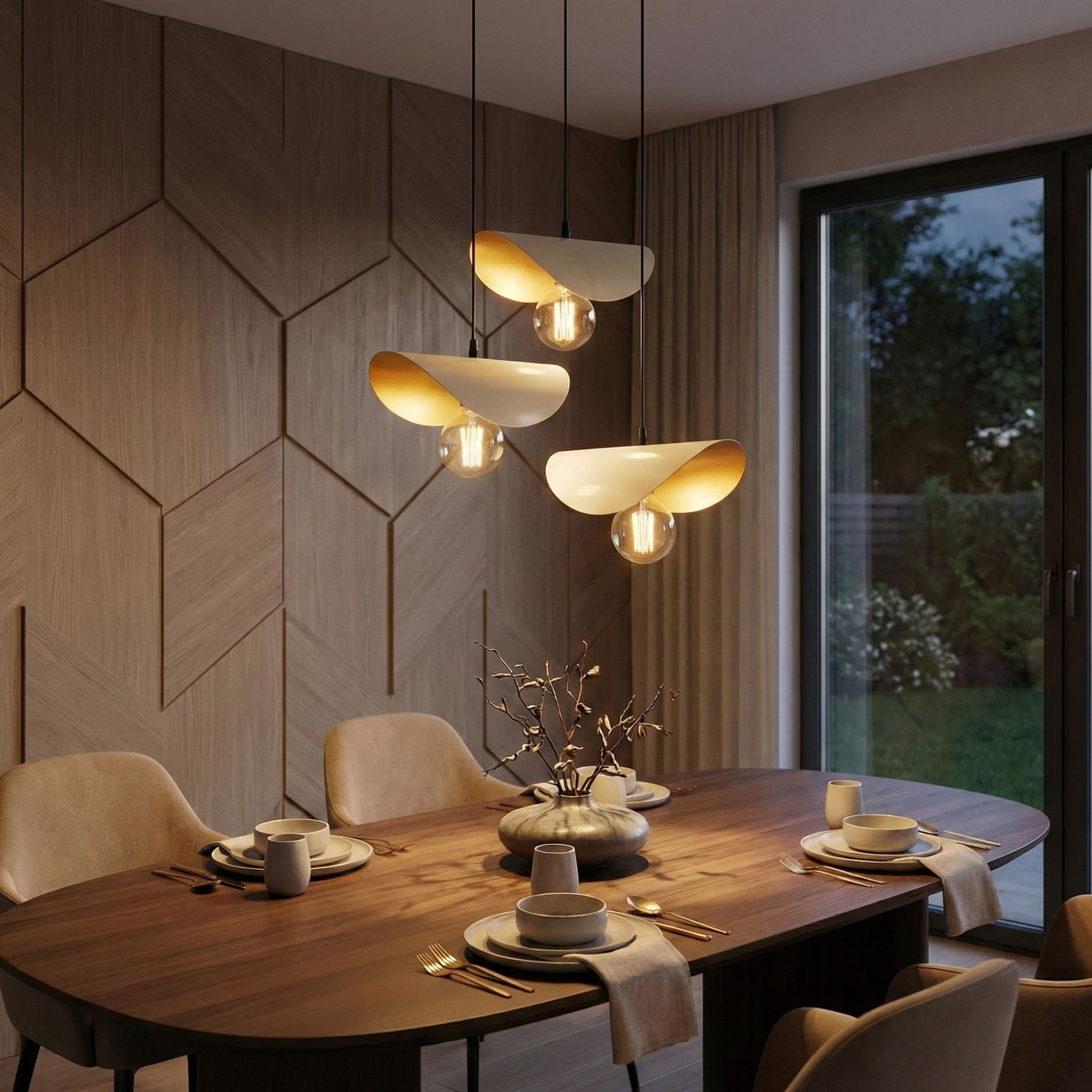 Rani Home Avize Beyaz - 
Altın  AA-6041
