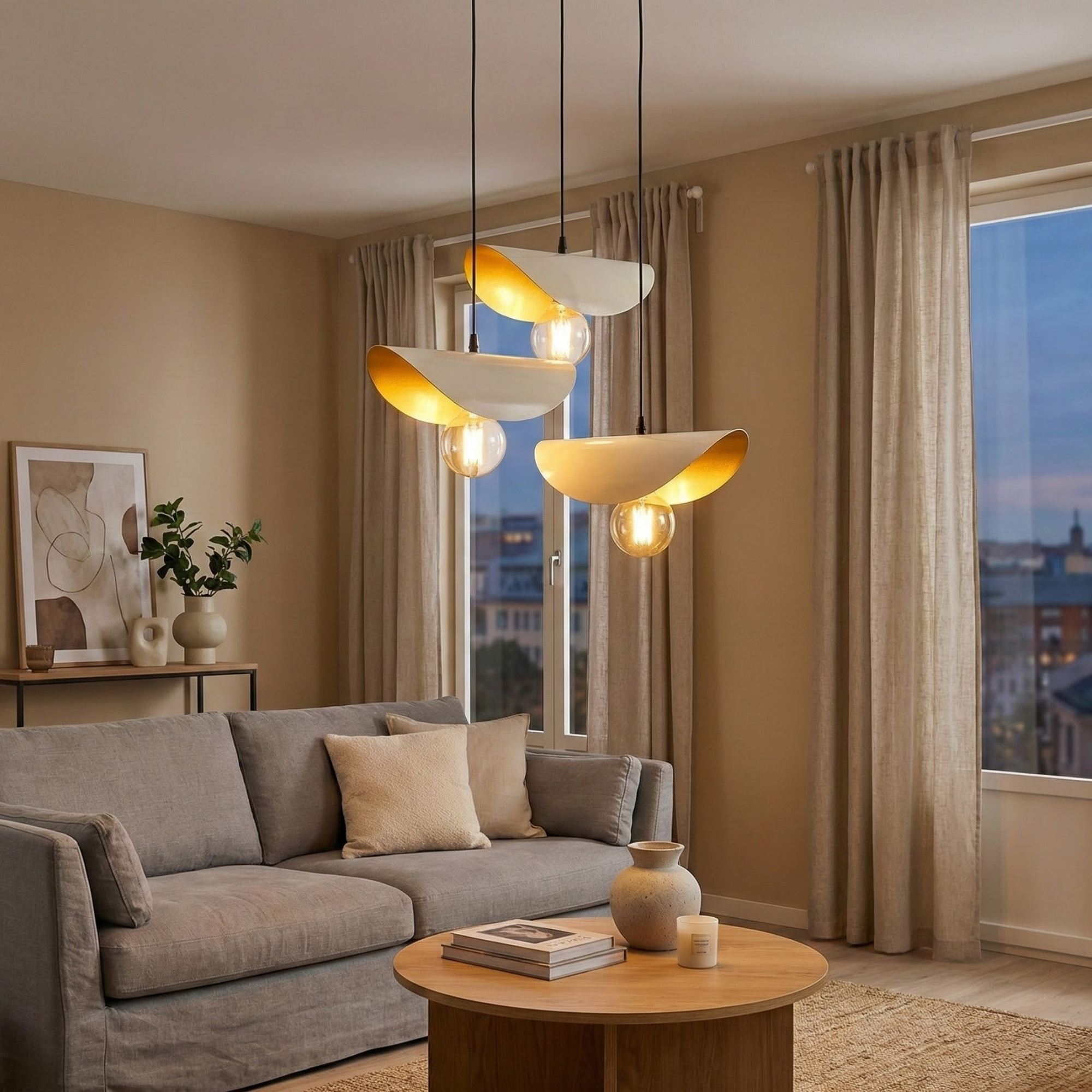 Rani Home Avize Beyaz - 
Altın  AA-6041