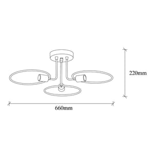 Rani Home Avize Siyah  AA-6068