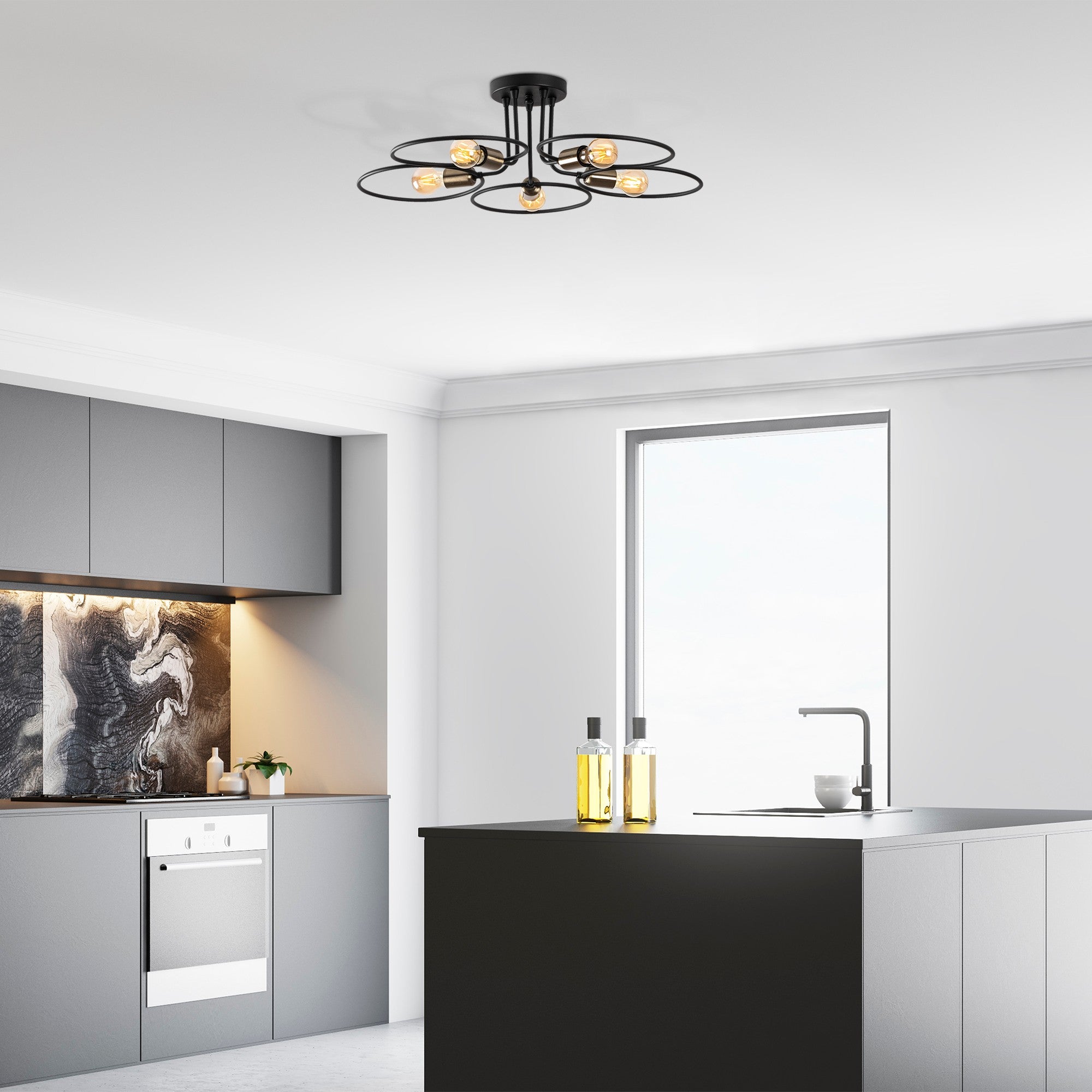 Rani Home Avize Siyah  AA-6120