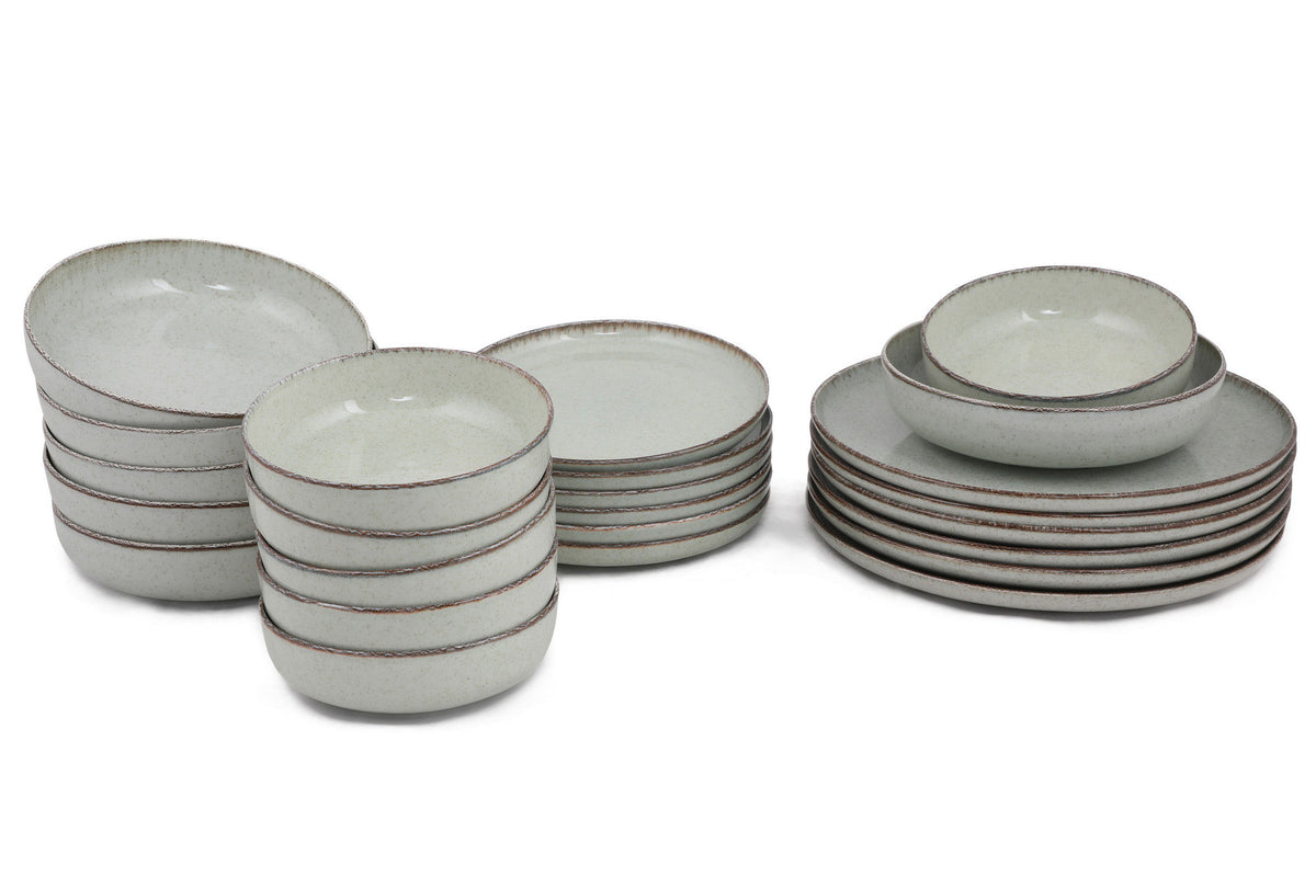 Rani Home Yemek Takımı (24 Parça) Kütahya Porselen Yeşil HE-6835