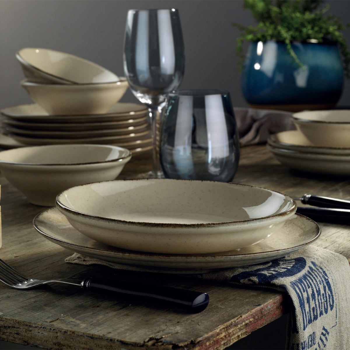 Rani Home Yemek Takımı (24 Parça) Kütahya Porselen Tarçın HE-6836