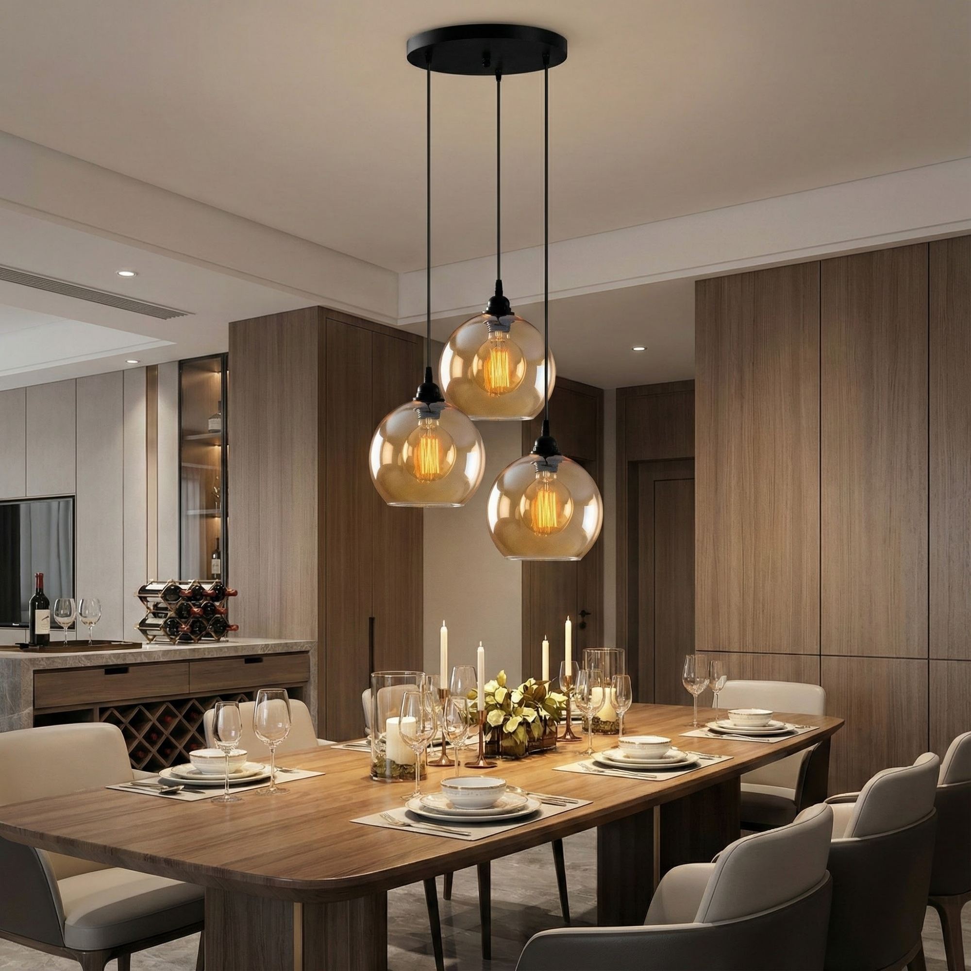 Rani Home Avize Altın - 
Siyah  AA-6043