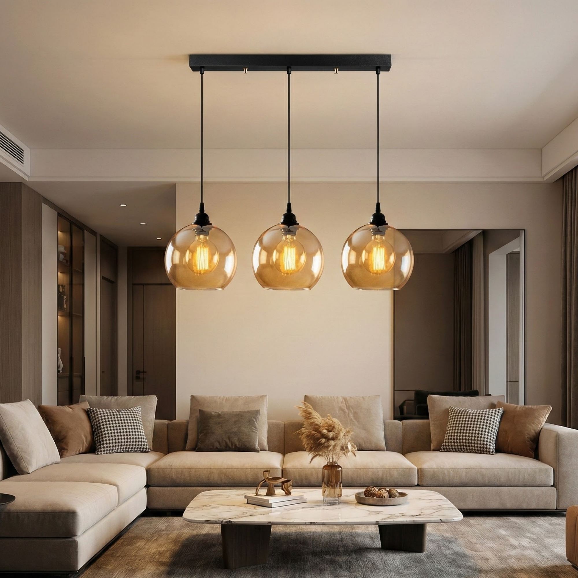 Rani Home Avize Altın - 
Siyah  AA-6117