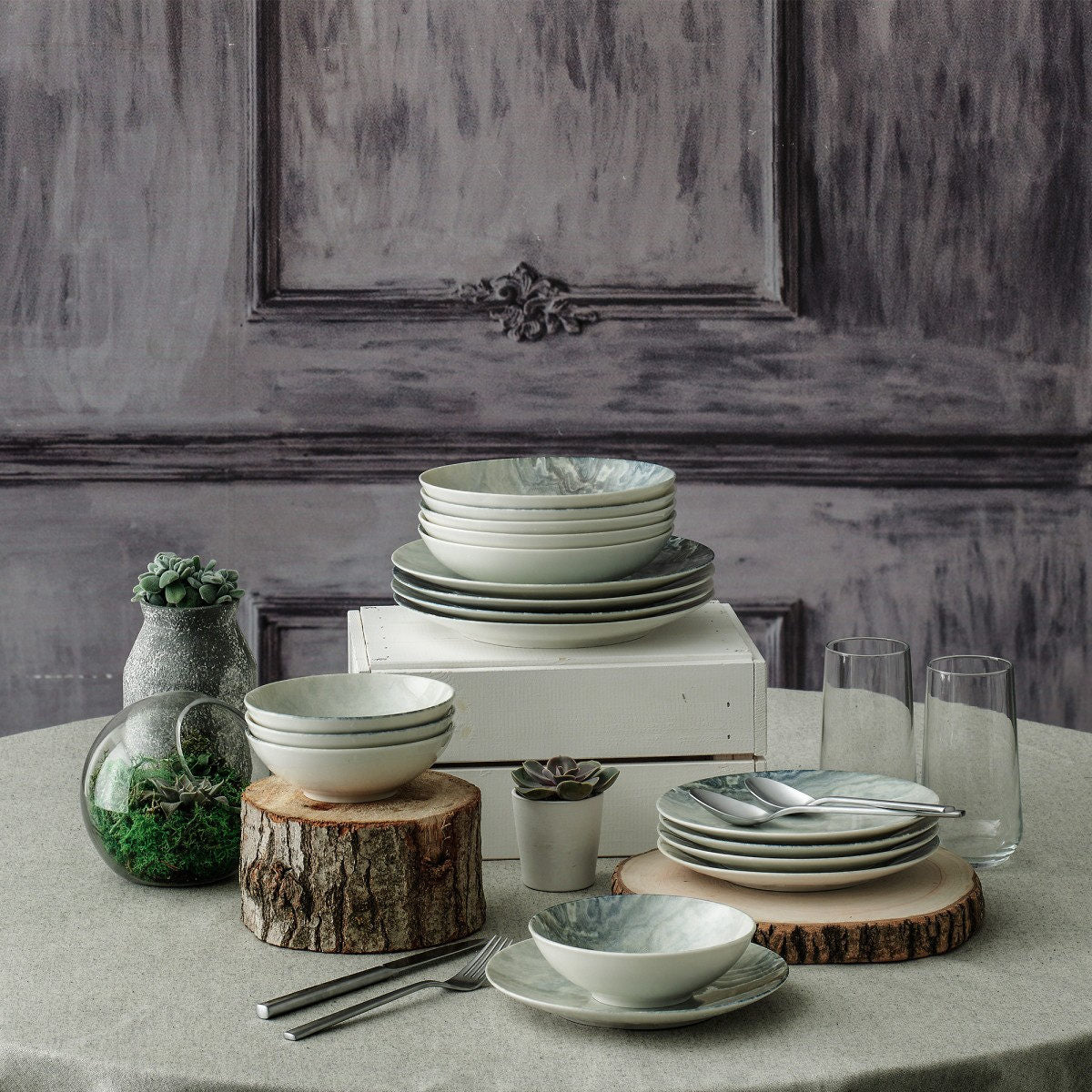 Rani Home Yemek Takımı (24 Parça) Güral Porselen Çok Renkli HE-6754