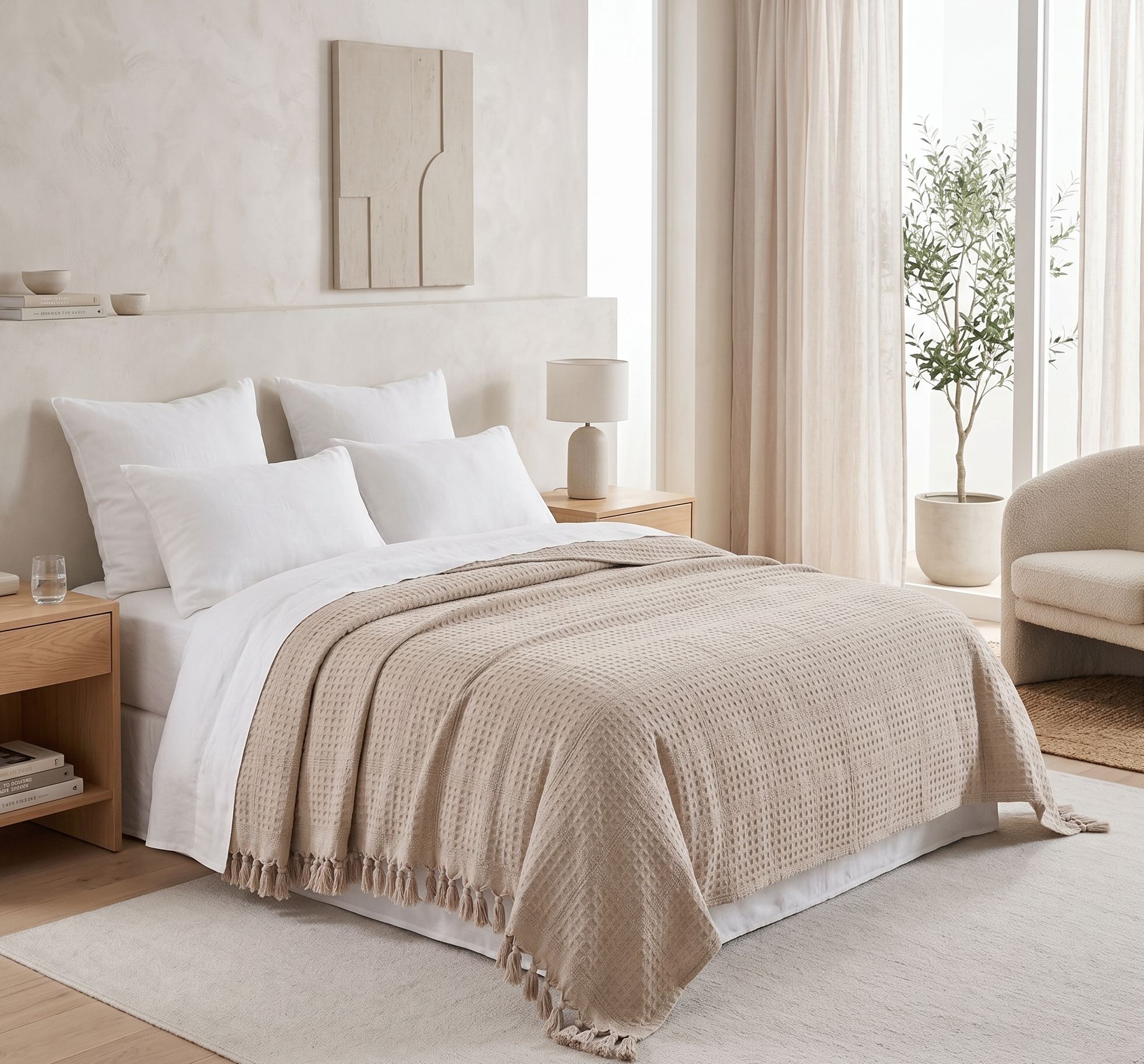 Rani Home Çift Kişilik Pike Kapuçino CA-6235