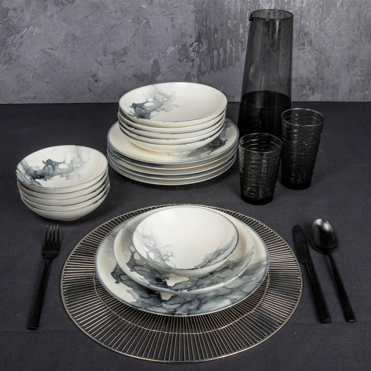 Rani Home Yemek Takımı (24 Parça) Güral Porselen Çok Renkli HE-6756