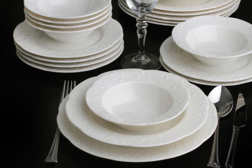 Rani Home Yemek Takımı (24 Parça) Güral Porselen Krem HE-6757