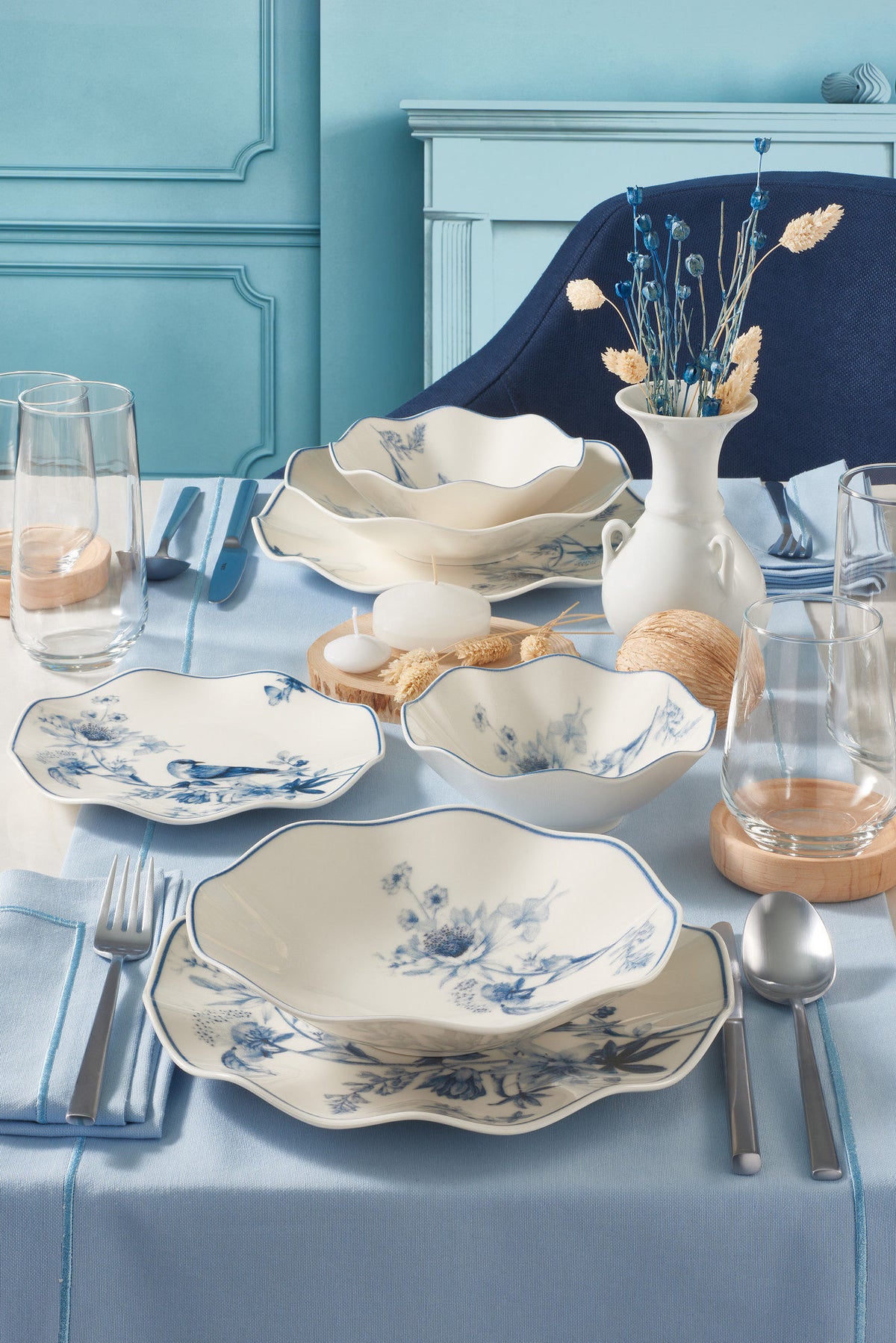 Rani Home Yemek Takımı (24 Parça) Güral Porselen Çok Renkli HE-6758