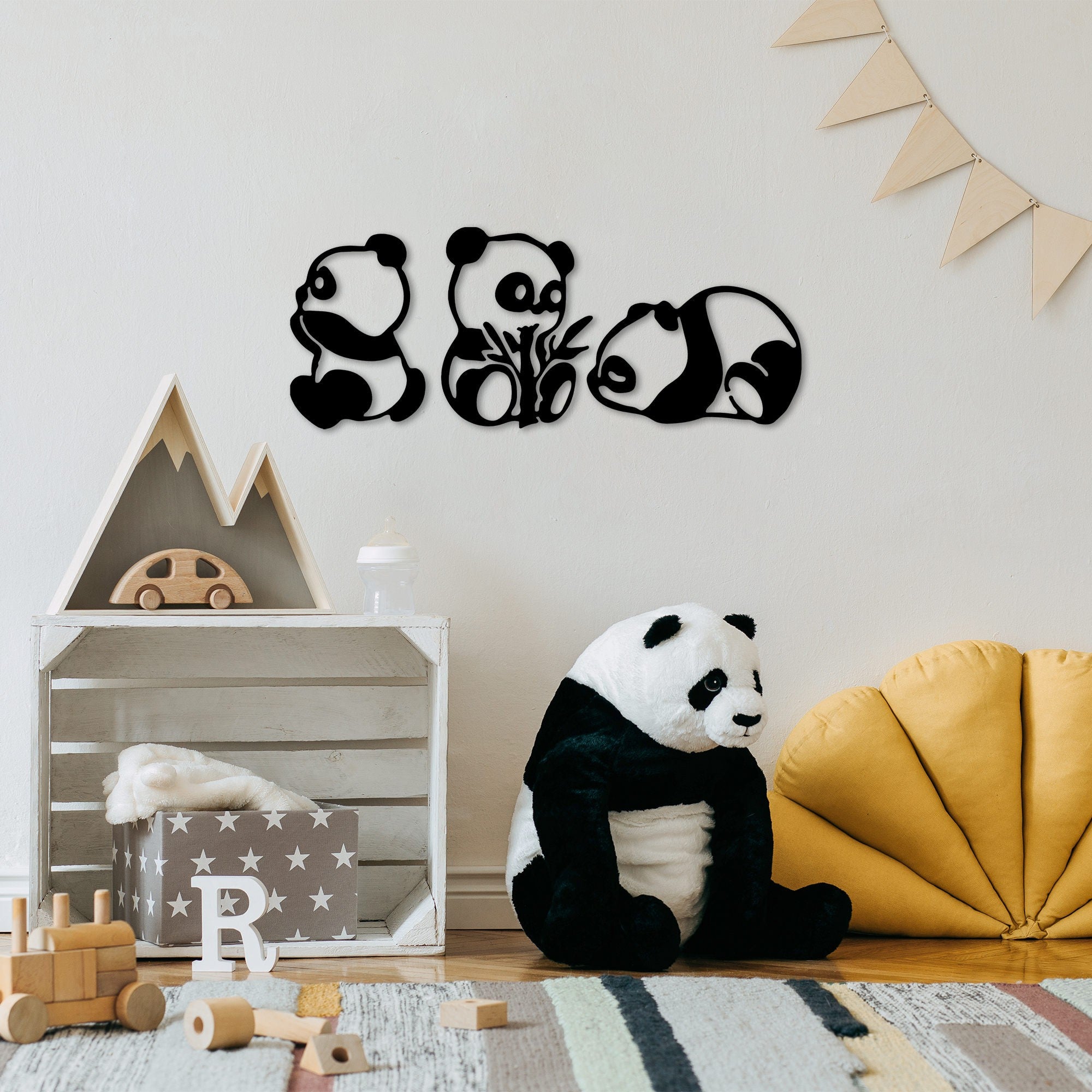 Rani Home Dekoratif Metal Duvar Aksesuarı Siyah AC-5878
