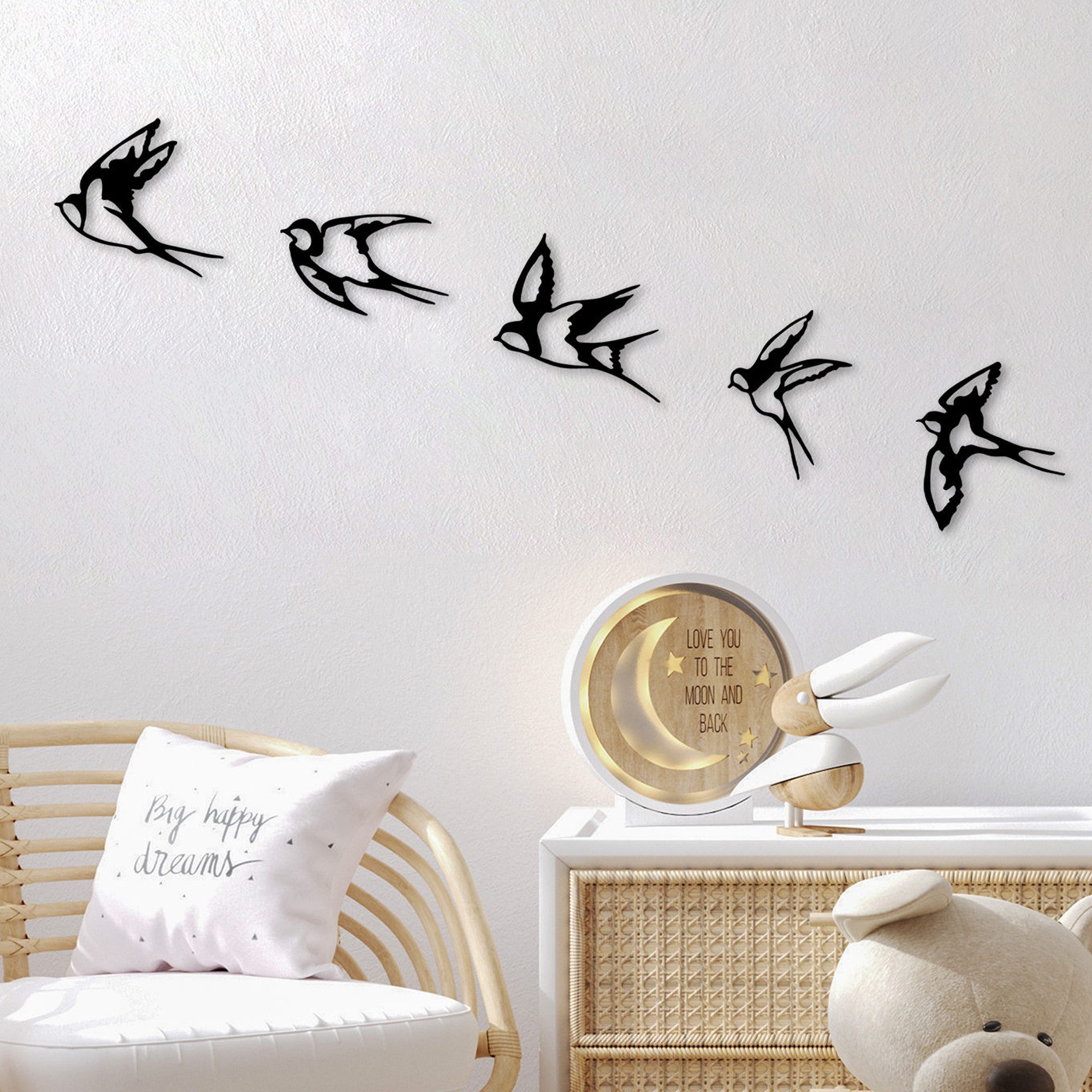 Rani Home Dekoratif Metal Duvar Aksesuarı Siyah AC-5873