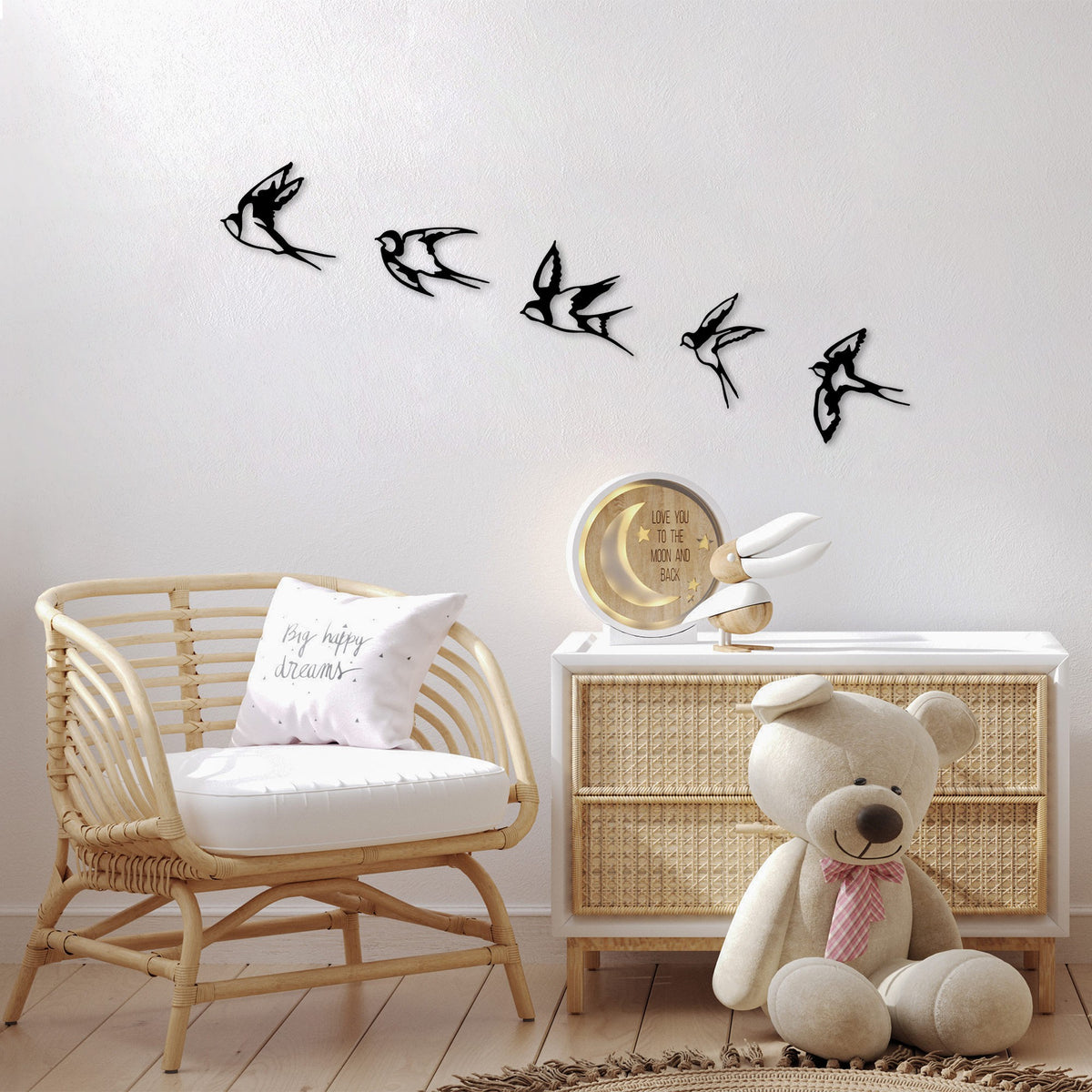 Rani Home Dekoratif Metal Duvar Aksesuarı Siyah AC-5873