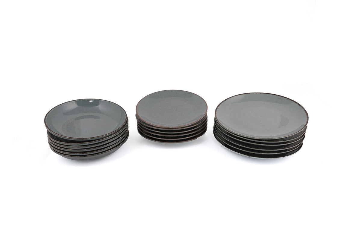 Rani Home Yemek Takımı (18 Parça) Kütahya Porselen Mavi HD-6840