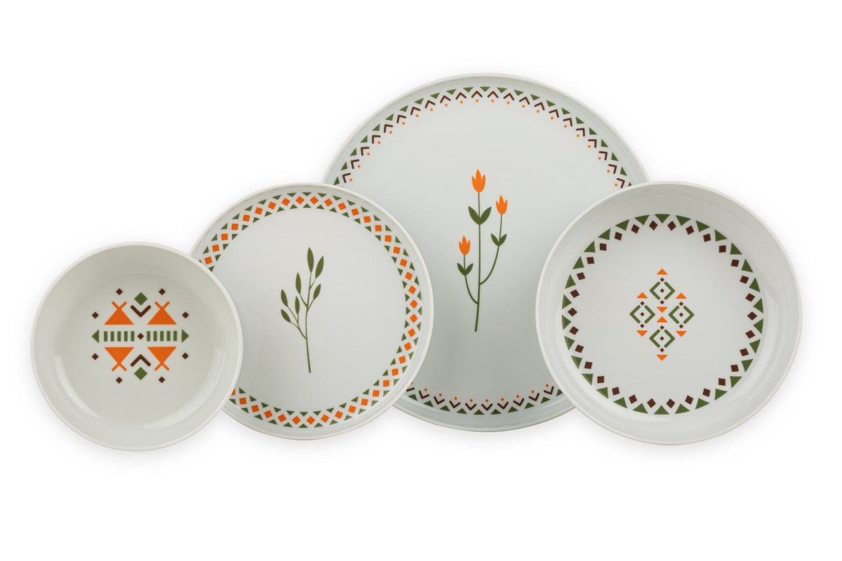Rani Home Yemek Takımı (24 Parça) Kütahya Porselen Çok Renkli HE-6855