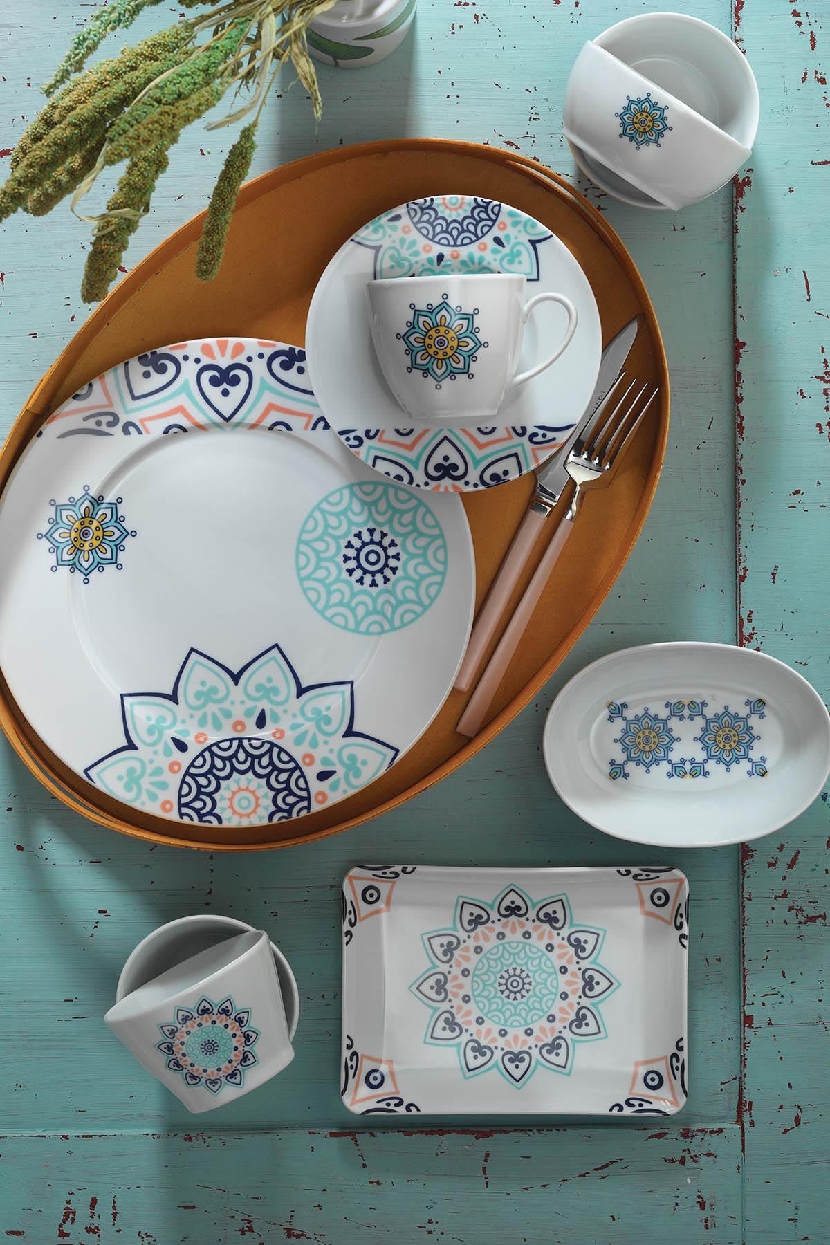 Rani Home Kahvaltı Takımı (32 Parça) Çok Renkli JB-6857